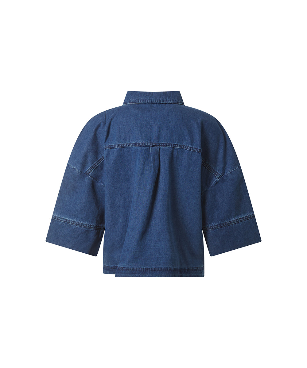 Timezone Damen Blusen Light Blu