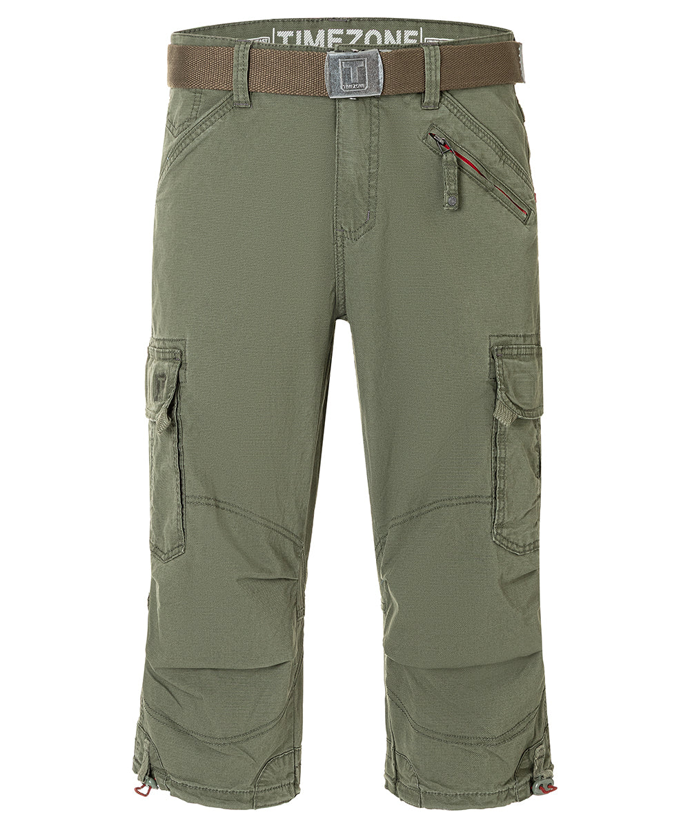 Timezone Herren Shorts Grey Oliv