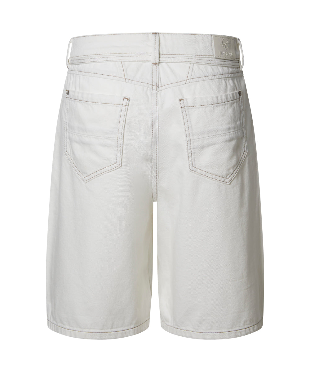 Timezone Damen Shorts Ecru Whit