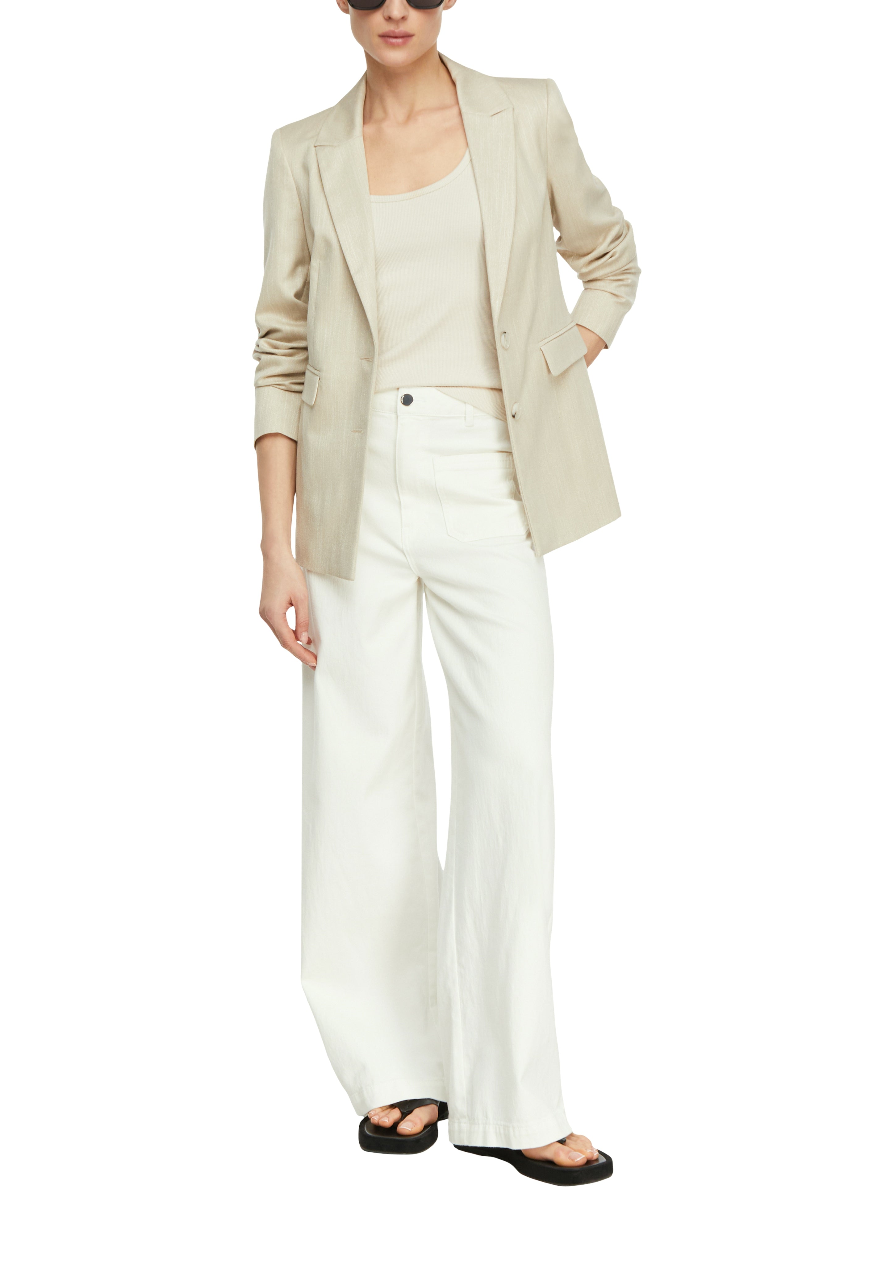 Comma Damen Blazer Grey/Black