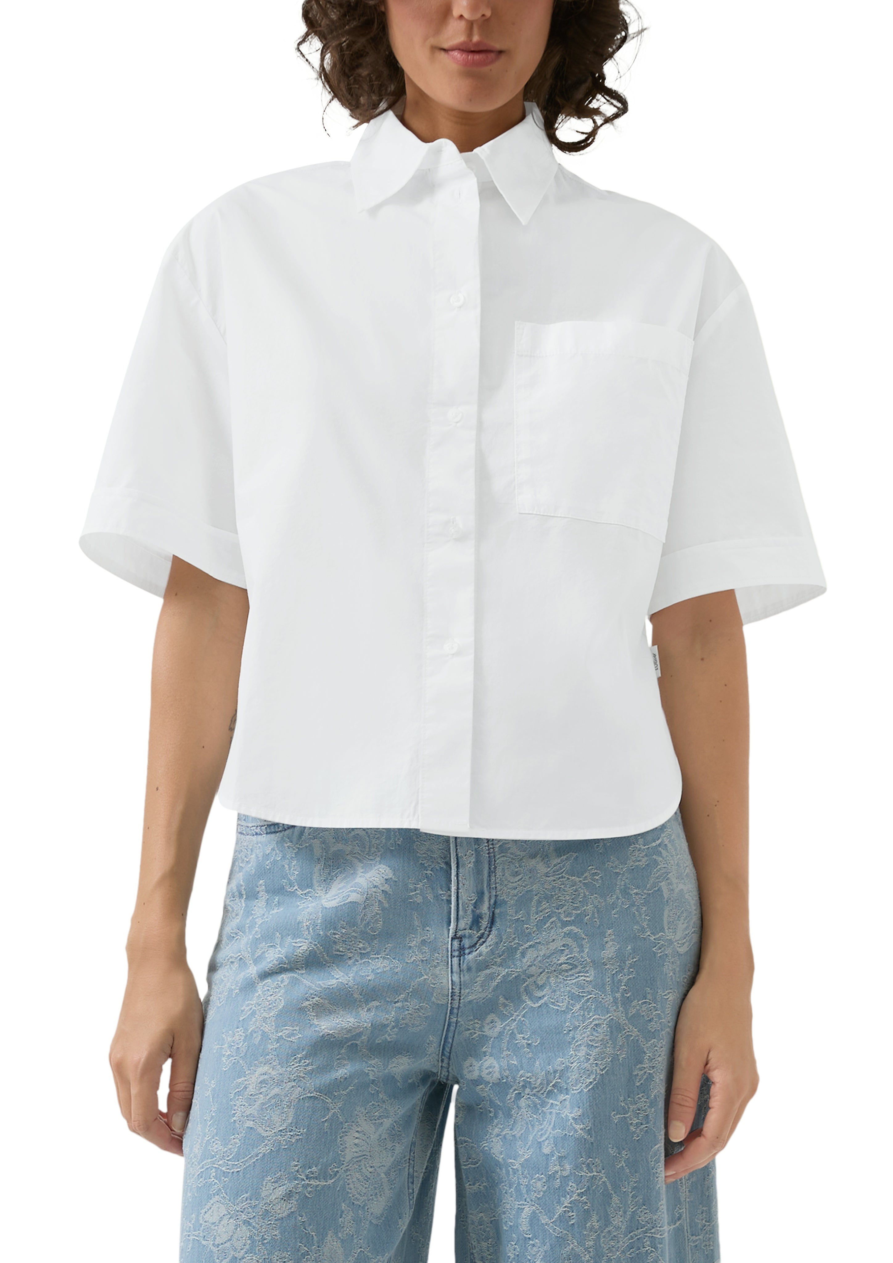 S. Oliver red Damen Blusen White