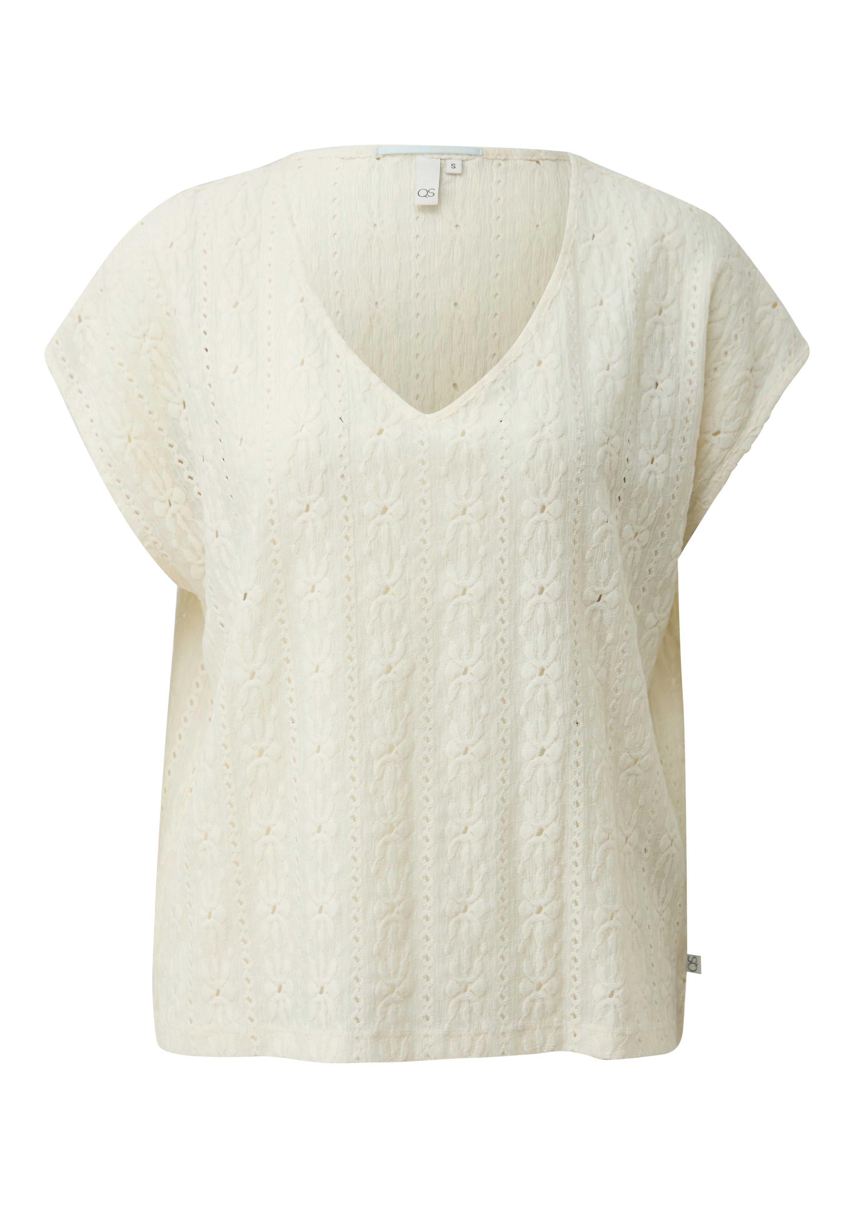 QS by S.Oliver Damen T-Shirts White