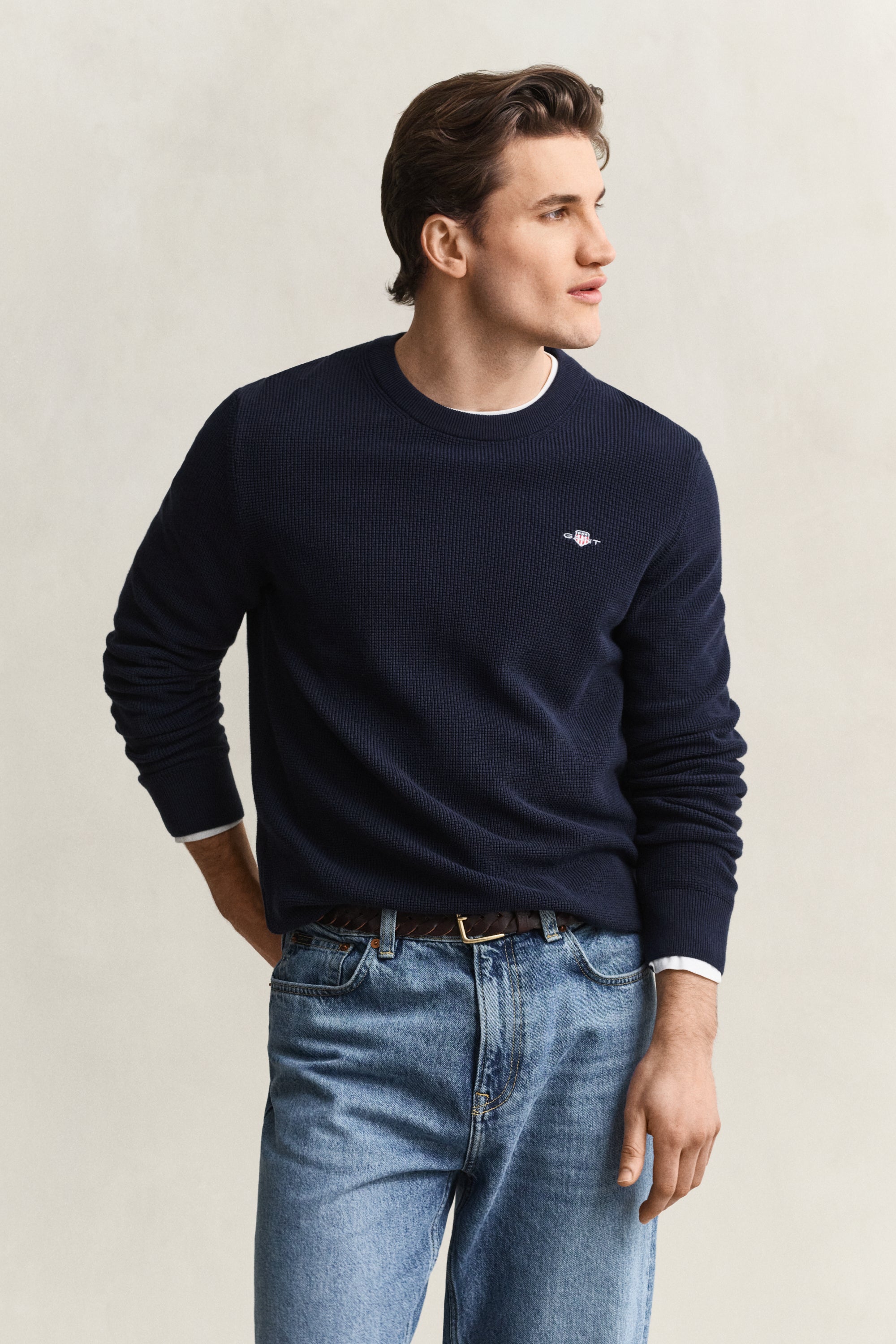 Gant Herren Pullover Evening Blu