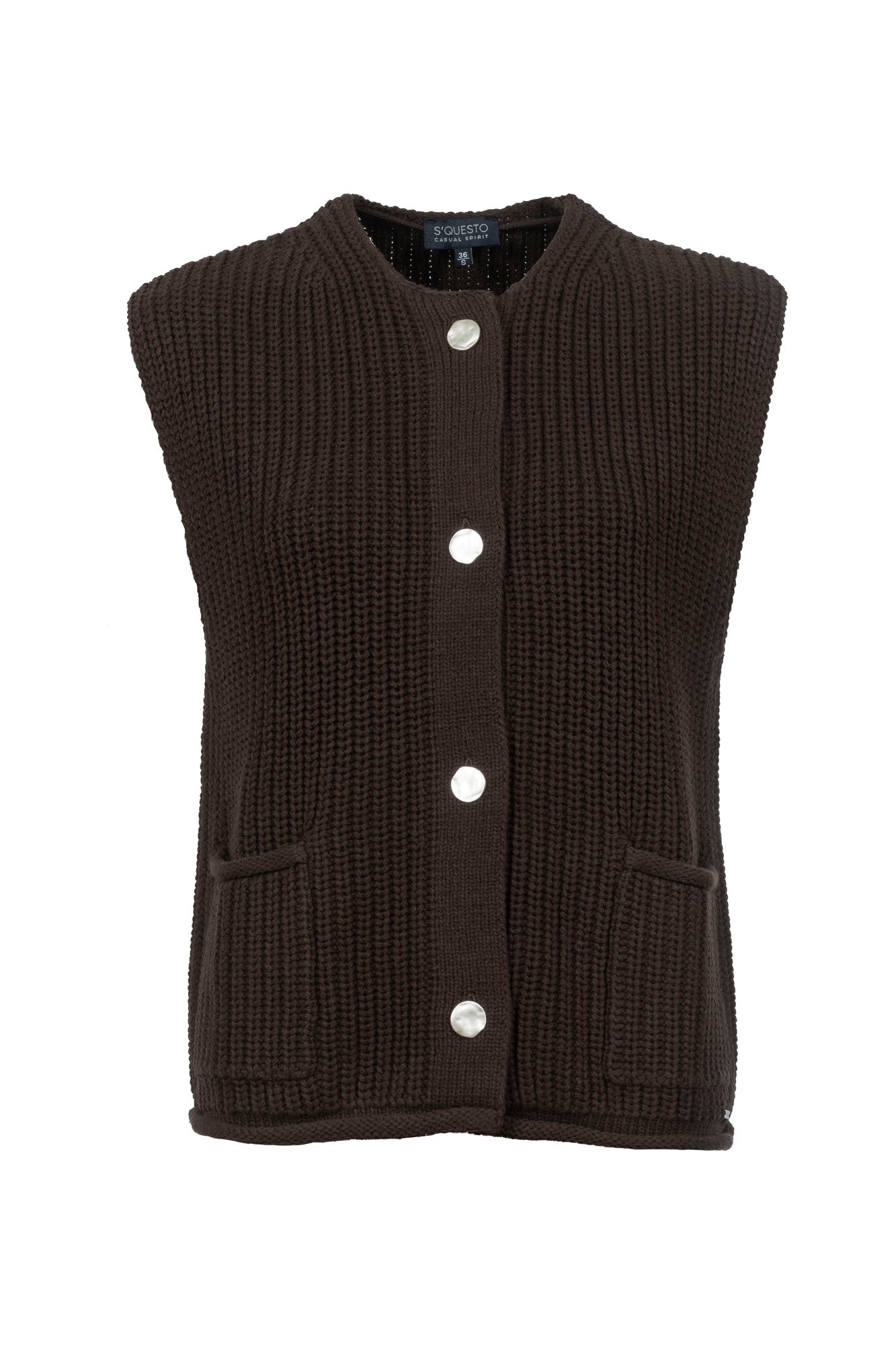 Soquesto Damen Indoorwesten Kaffee