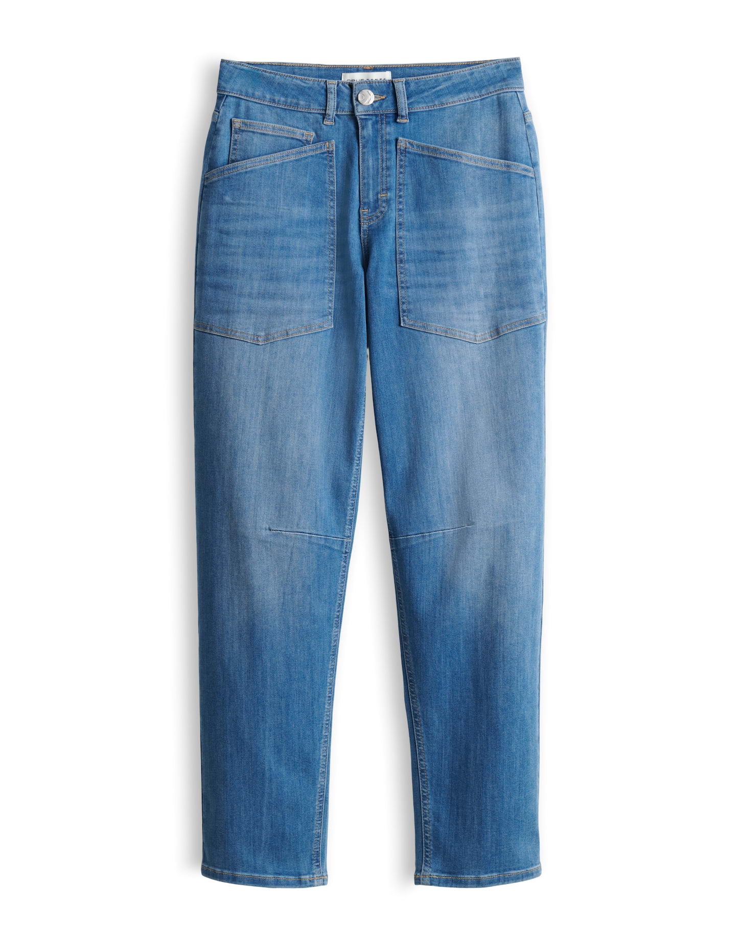 Opus Pants Damen Jeans Mid Blue