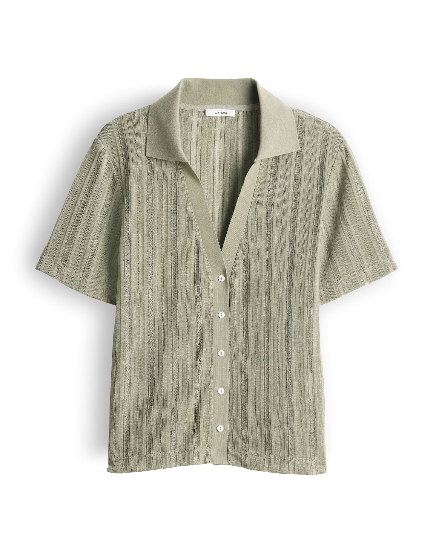 Opus Damen T-Shirts Pale Olive