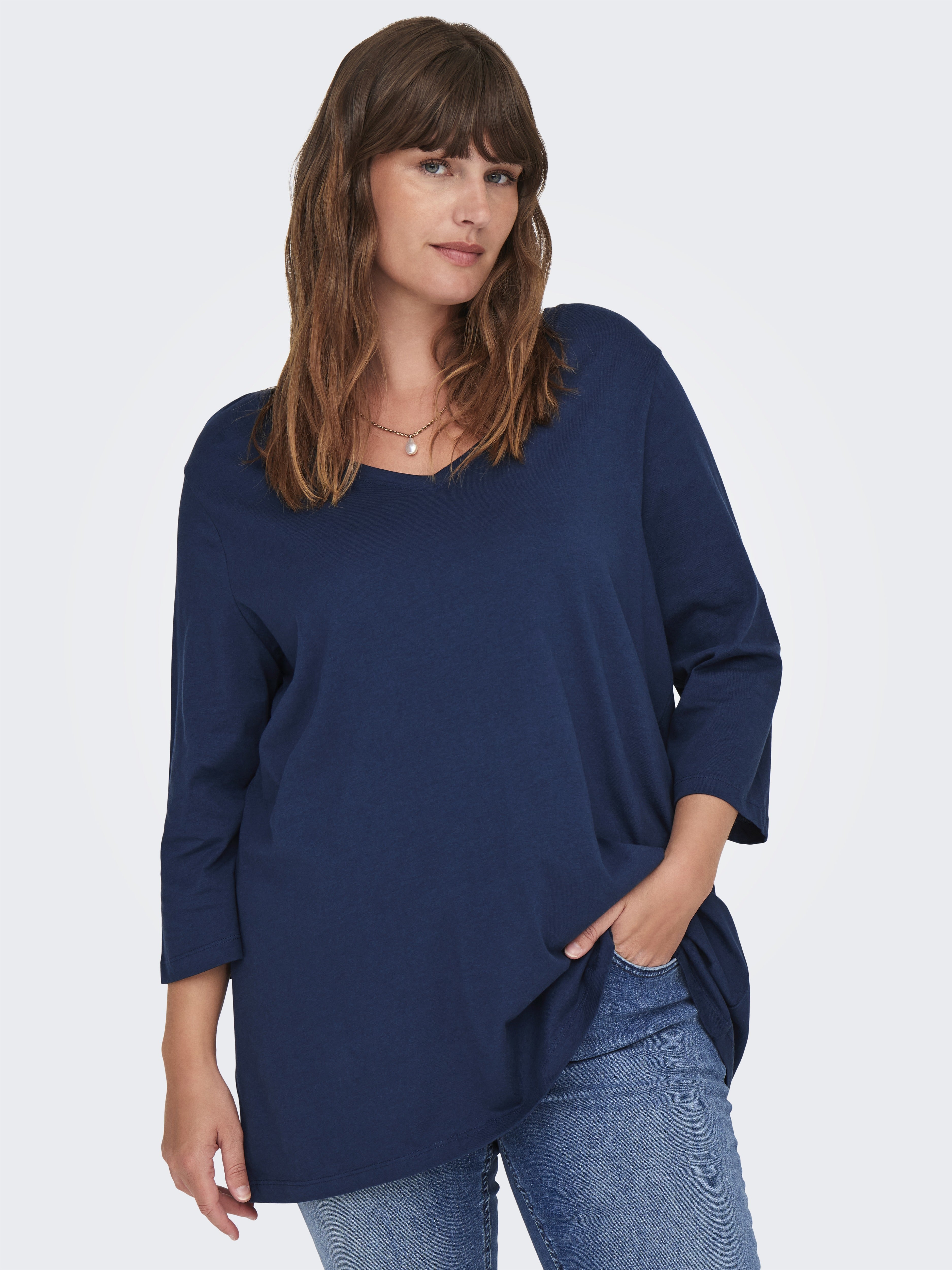 Only Carmakoma Damen T-Shirts Naval Academy