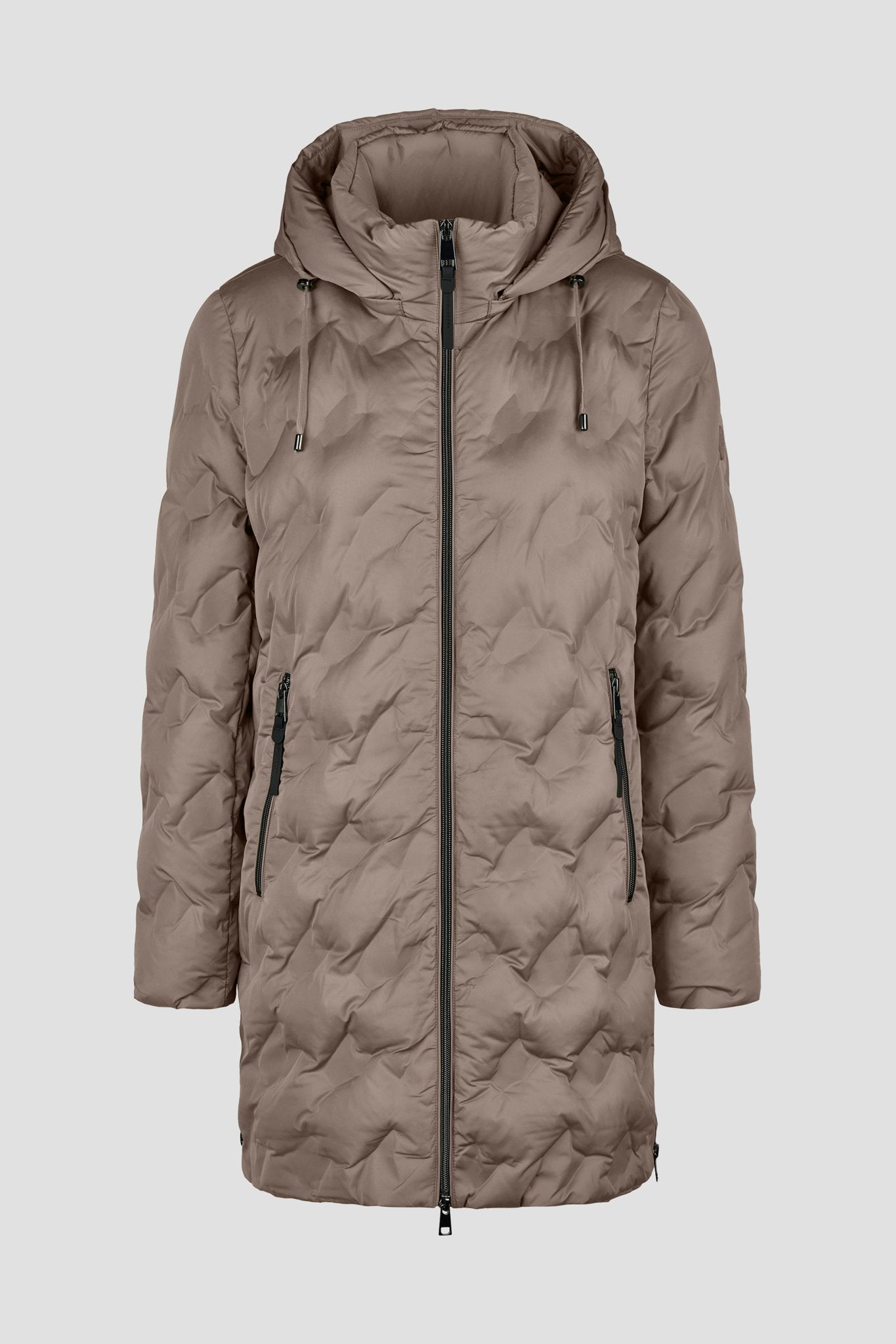 Lebek Damen Mantel Taupe