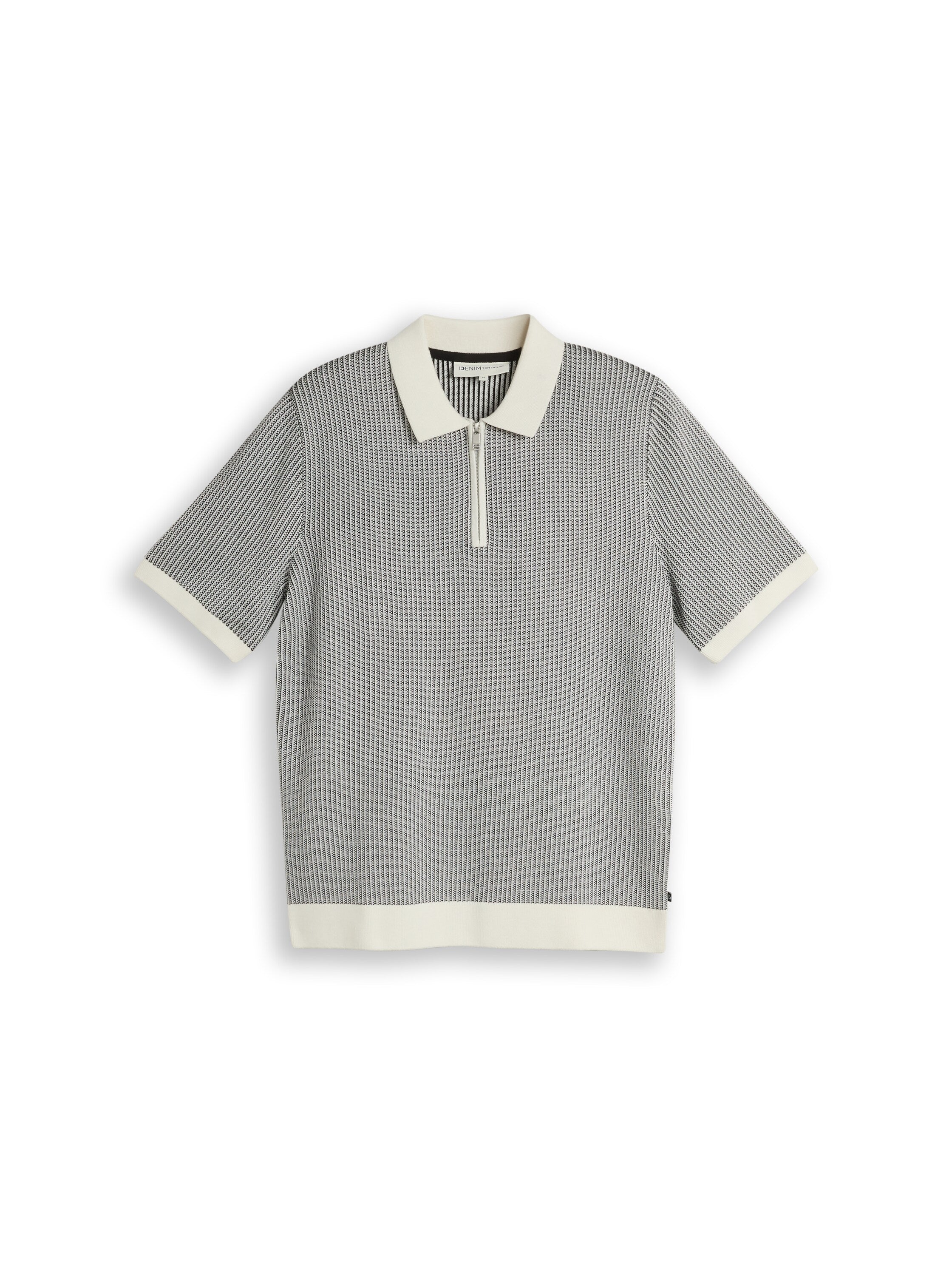 Tom Tailor denim Herren Pullover Black White Jac