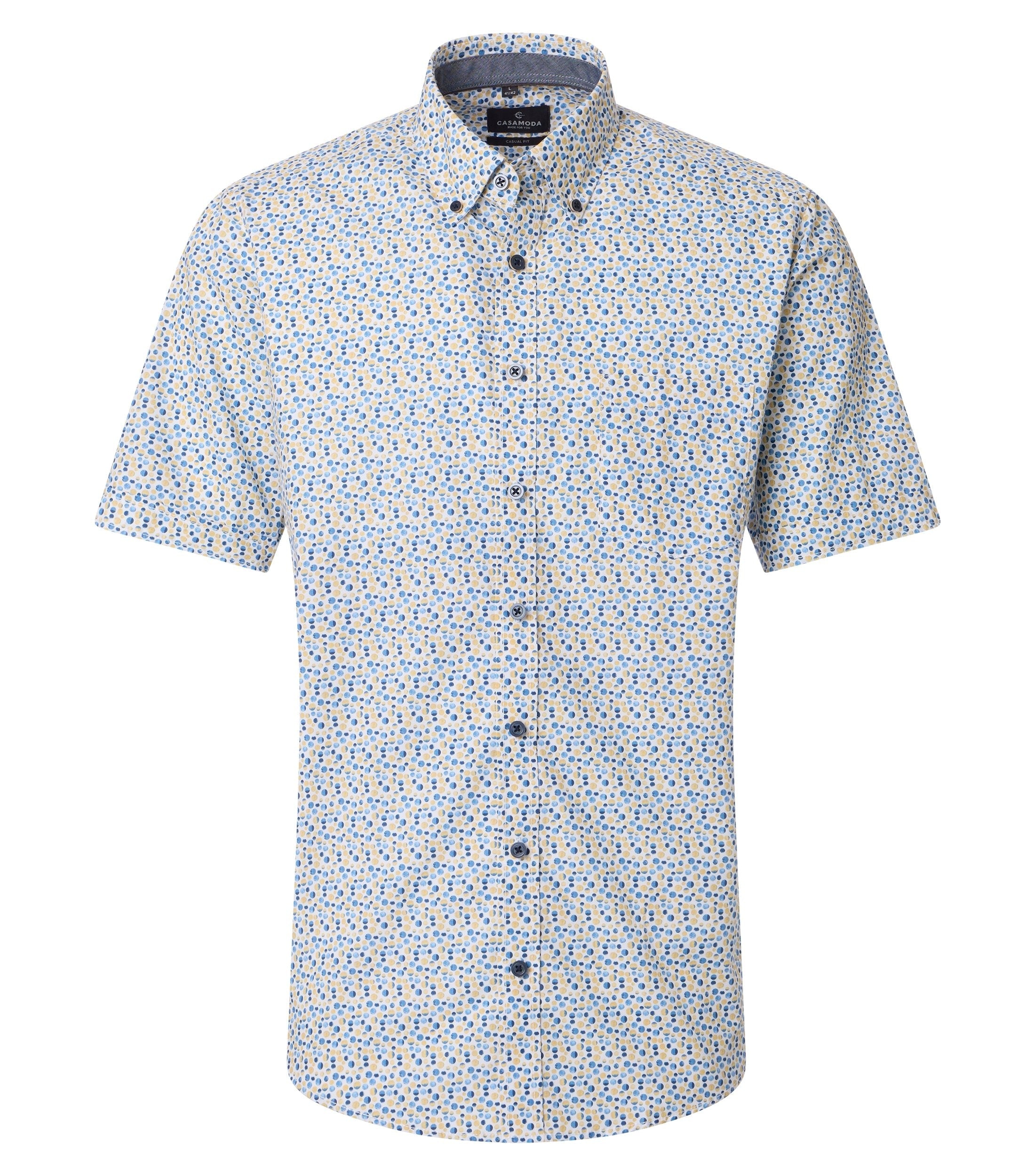 Casa Moda Herren Hemden kurz Gelb