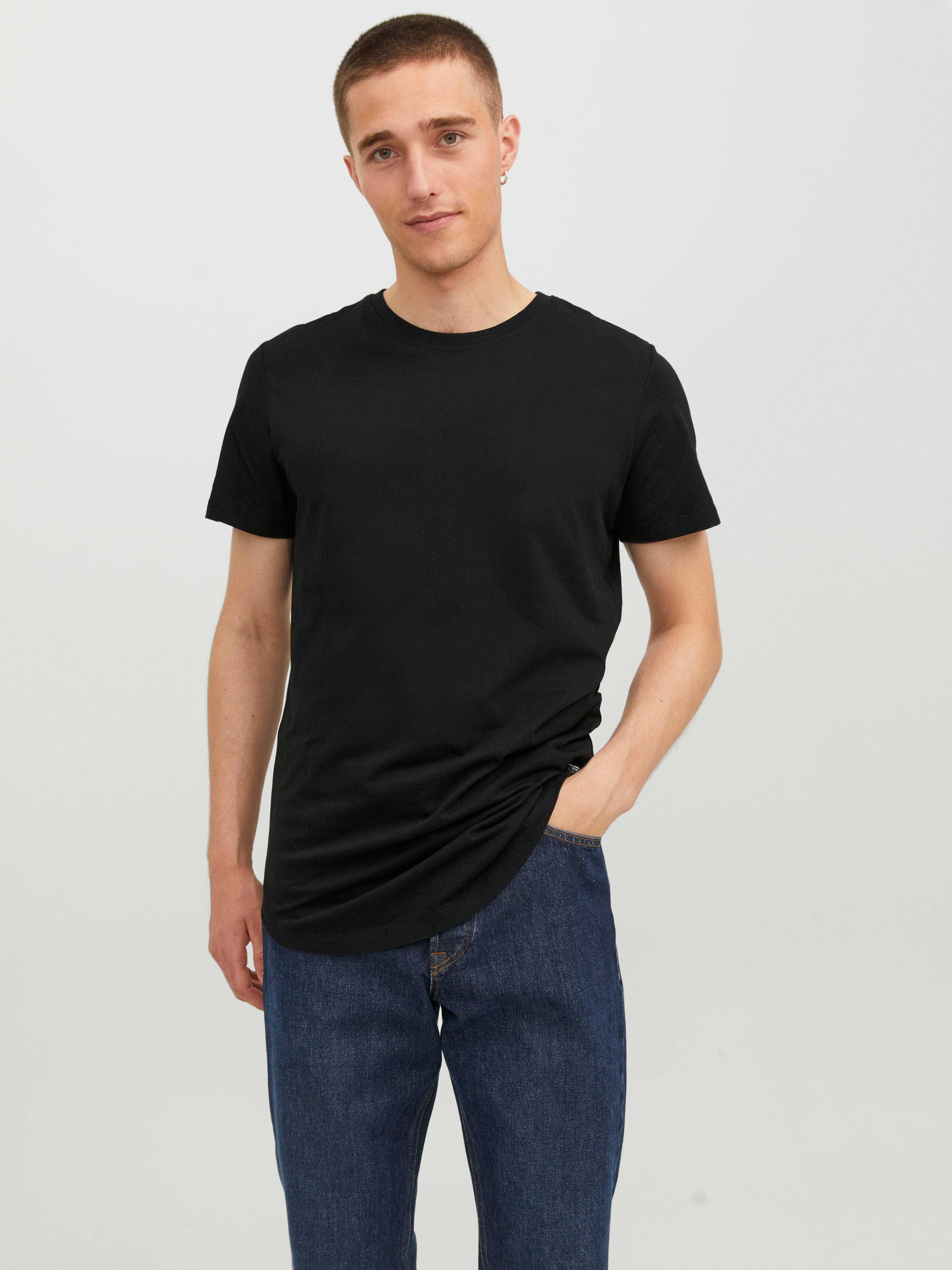 Jack & Jones Herren T-Shirts kurz Black/Reg