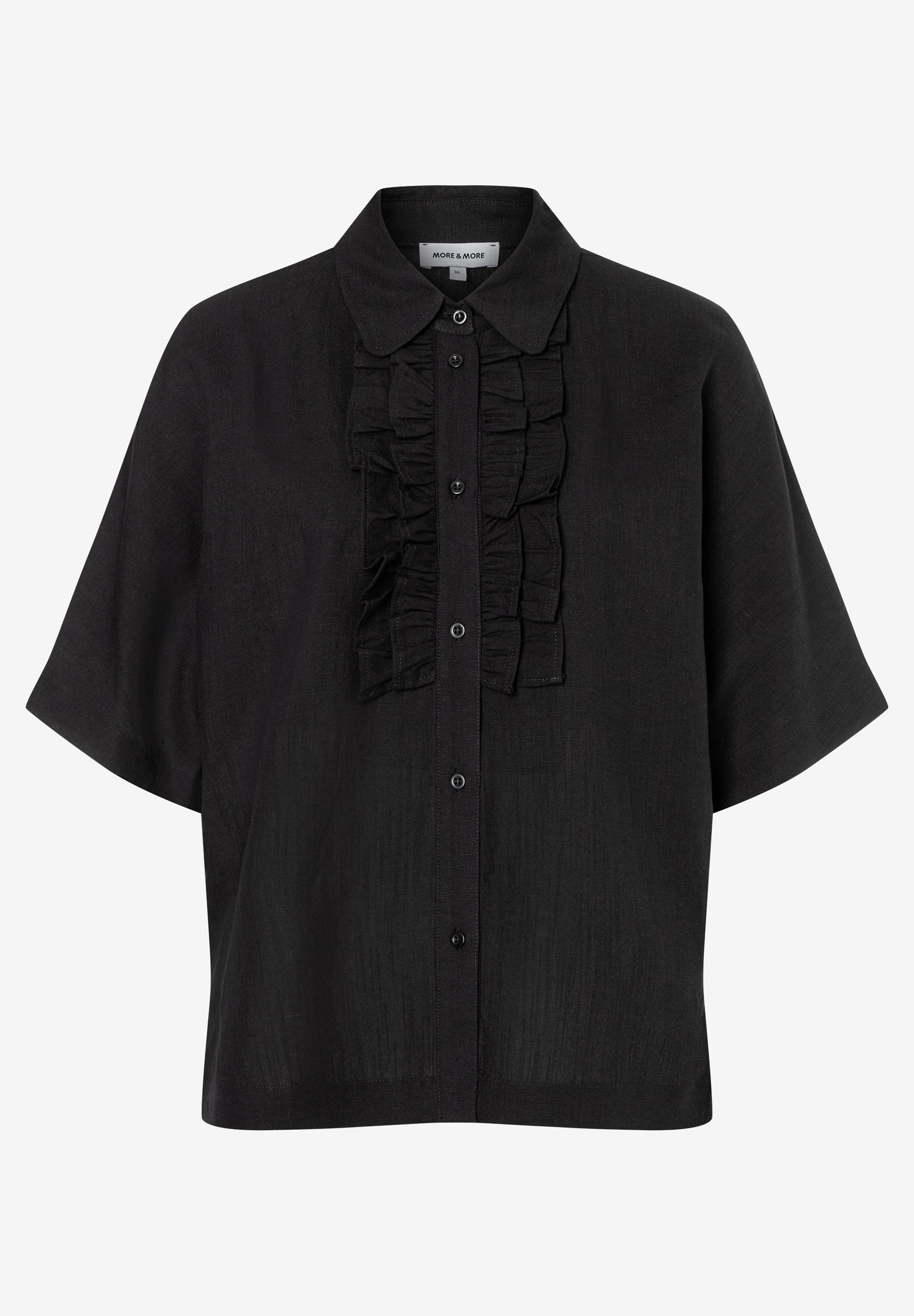 More & More Damen Blusen kurz Black