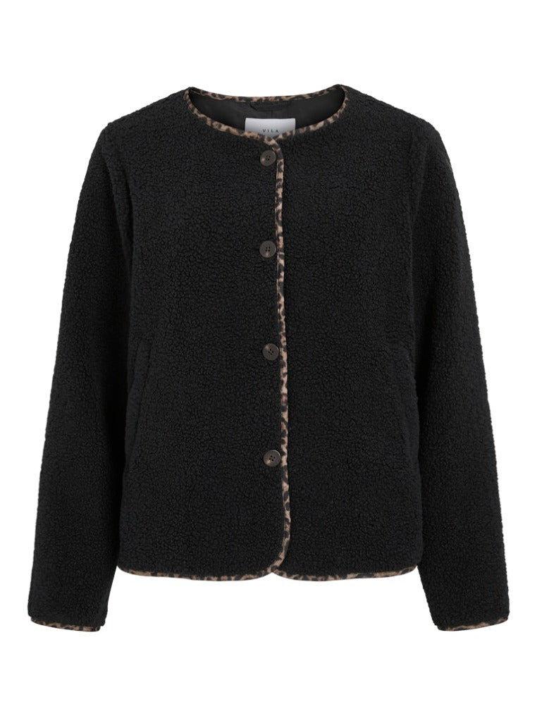 Teddyfell Jacke - Black