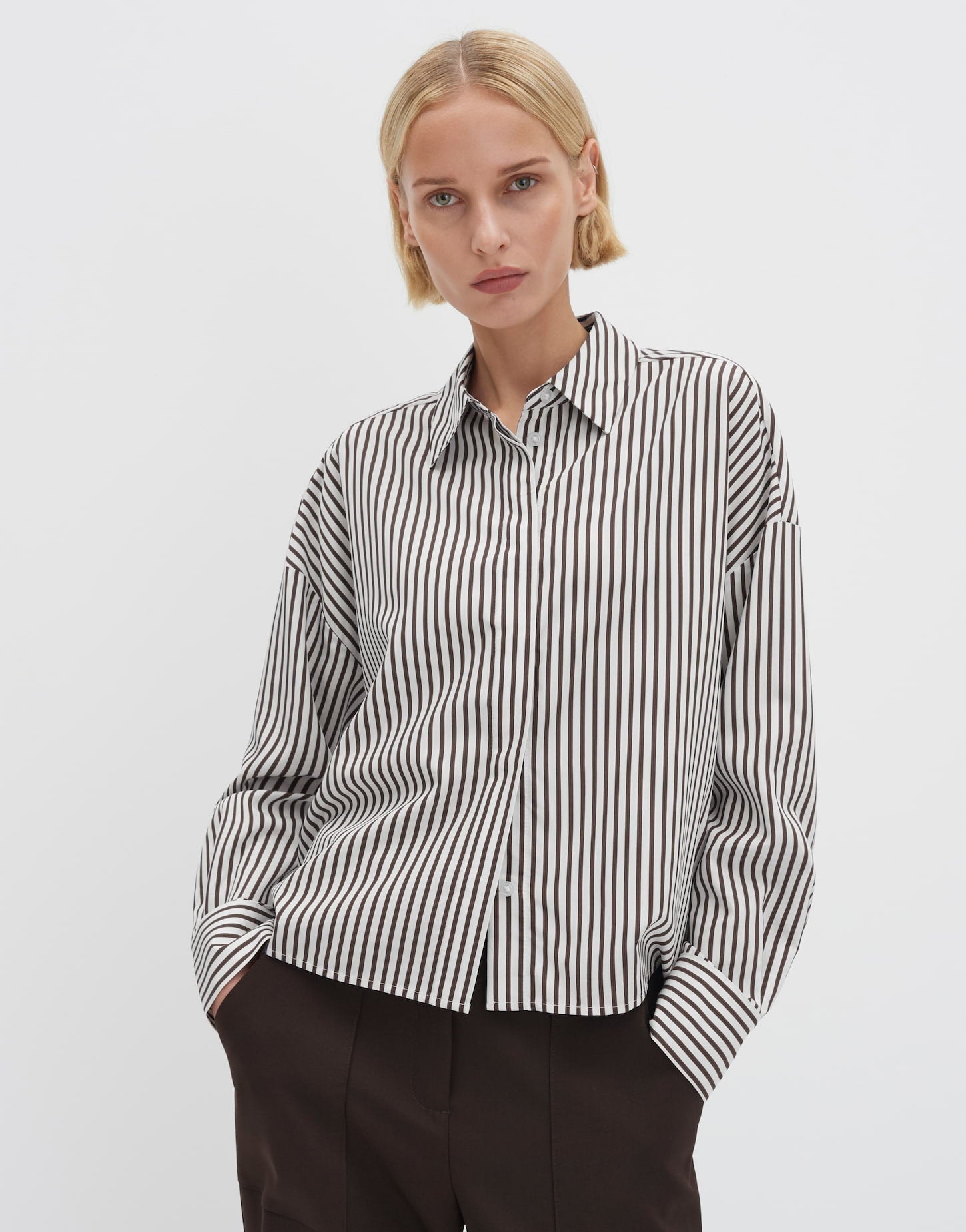 Someday Damen Blusen Dark Truffle