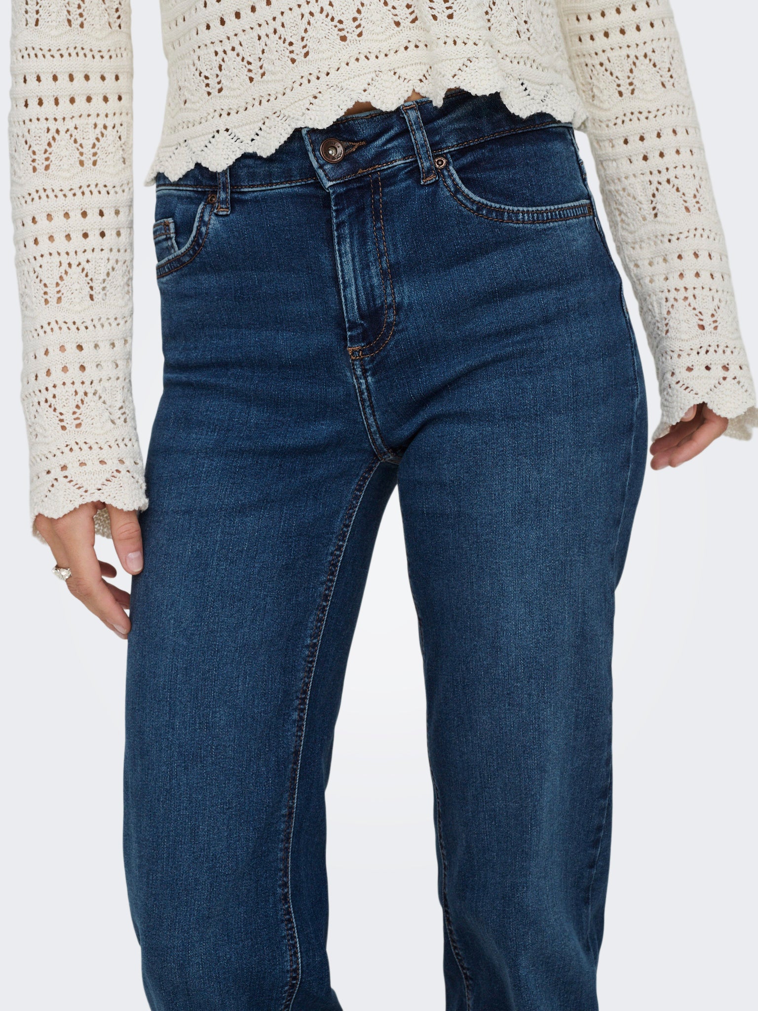 Only Damen Jeans Dark Blue Denim
