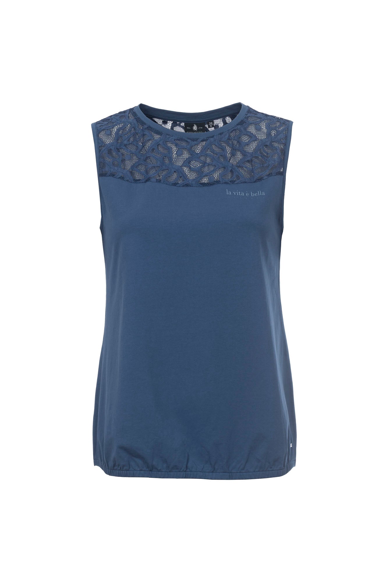 Soquesto Damen Tops Rauchblau