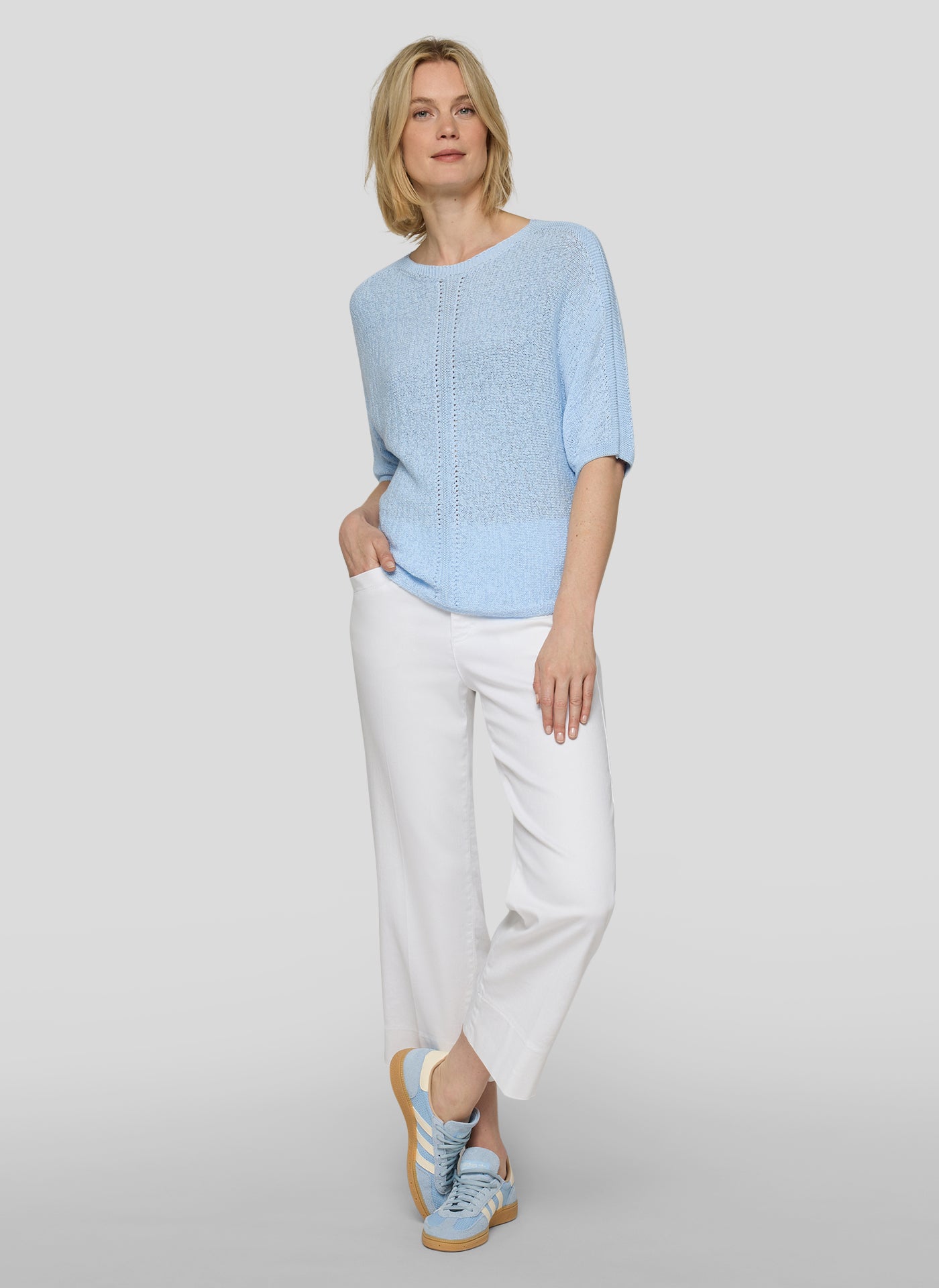 Rabe Damen Pullover Himmelblau