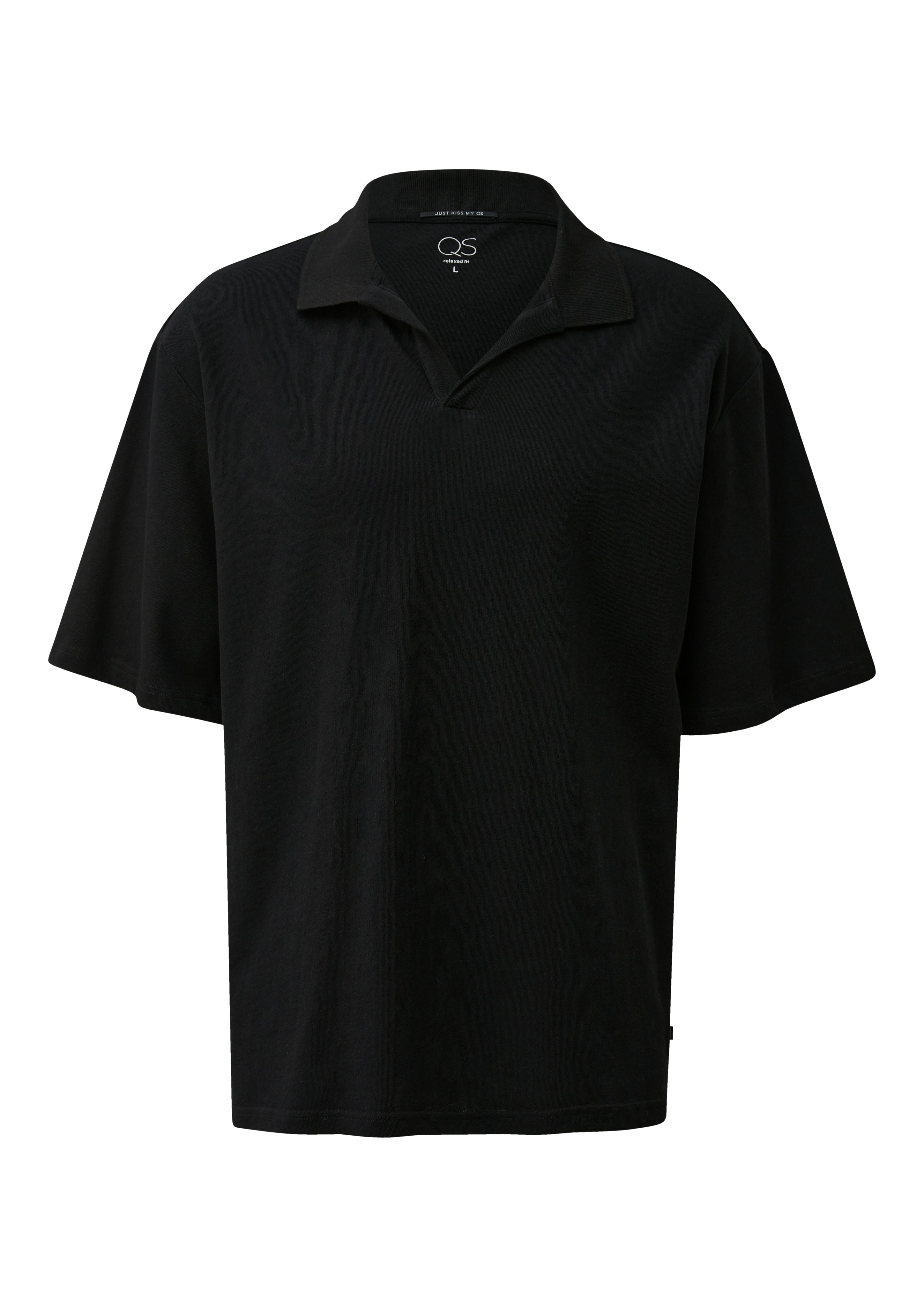 QS by S.Oliver Herren Polo-Shirts Grey/Black