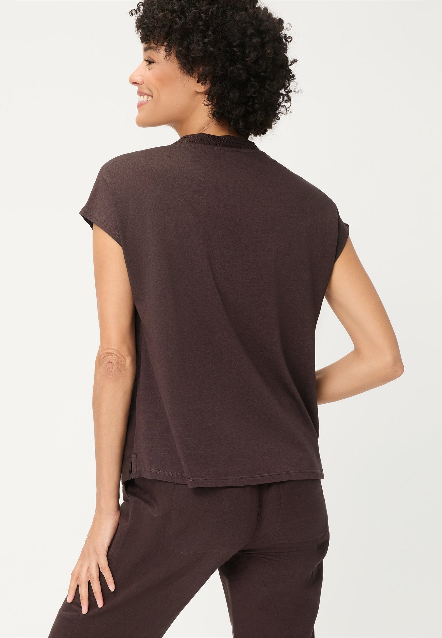 Olsen Damen T-Shirts Dark Brow
