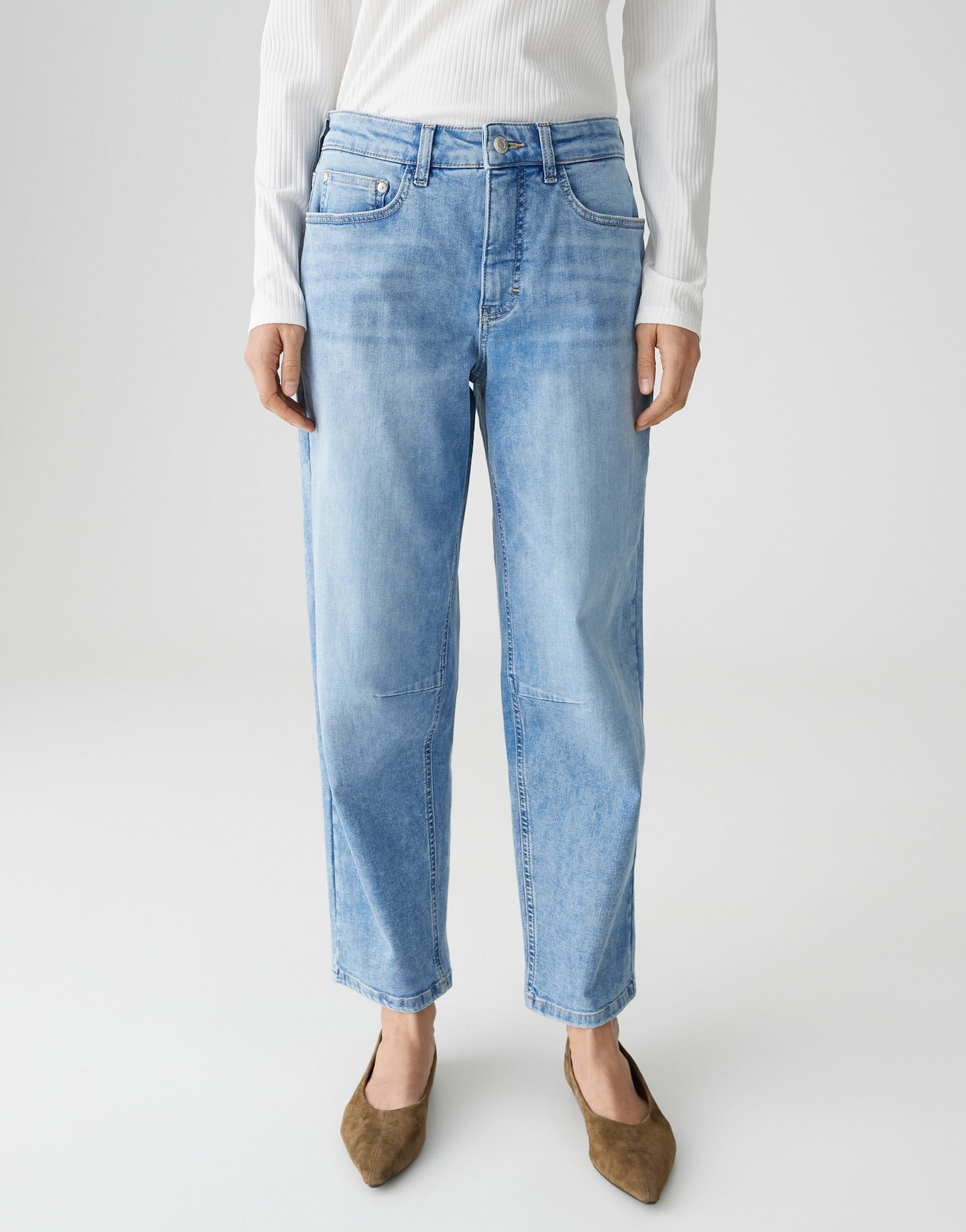 Opus Pants Damen Jeans Light Blu