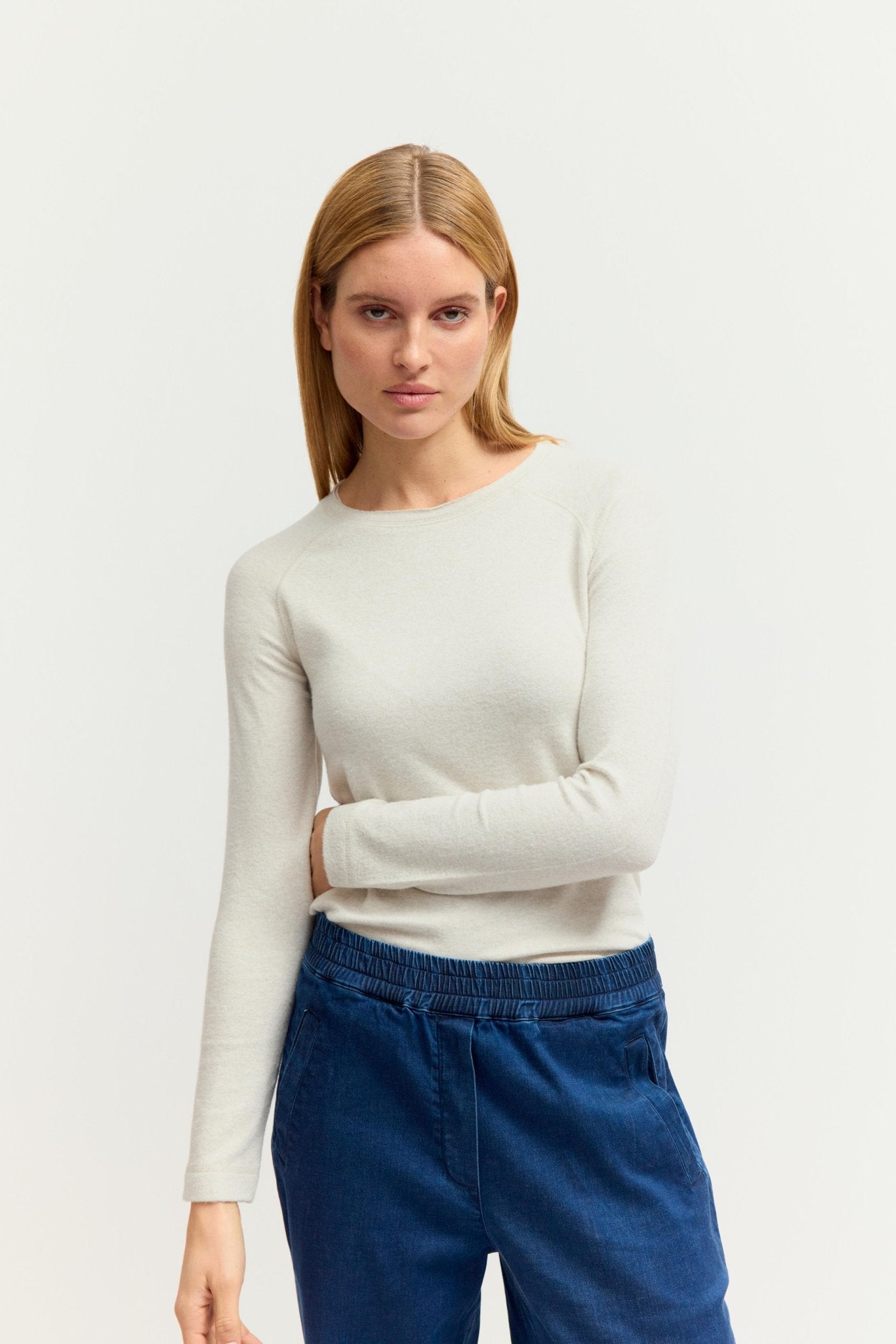 Fashion People Damen T-Shirts Stone Dust