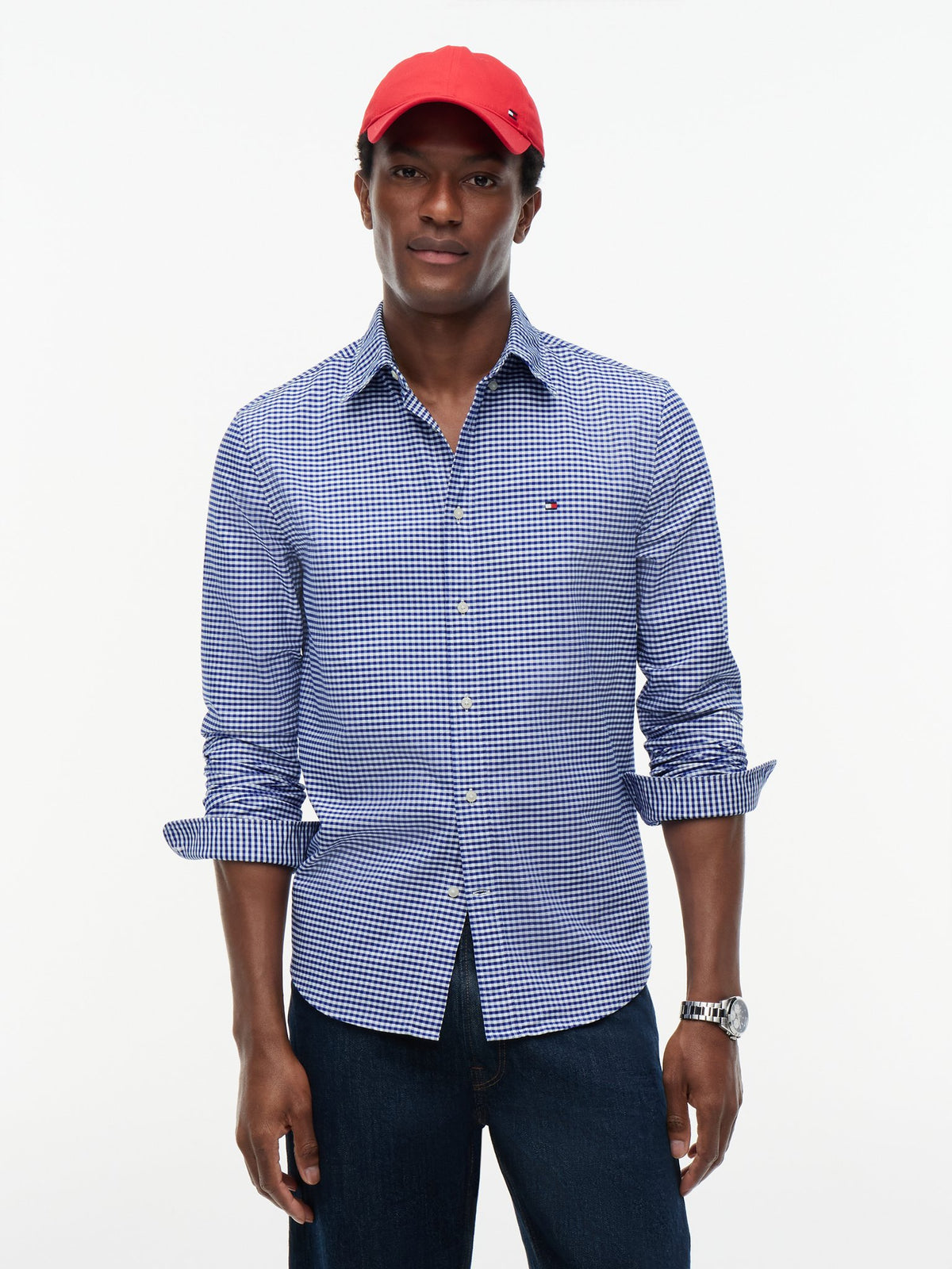 Tommy Hilfiger Herren Hemden Mv Blue