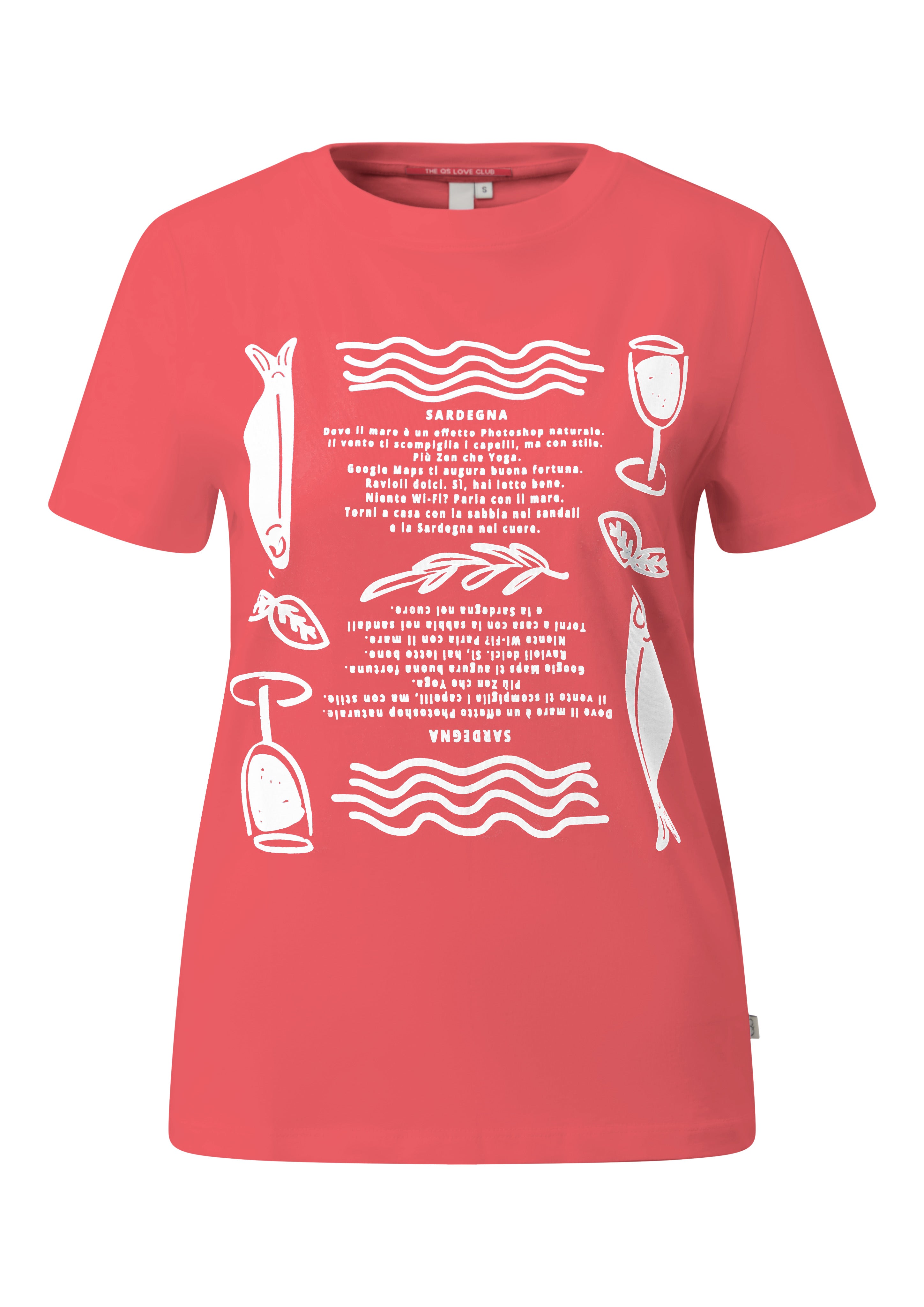 QS by S.Oliver Damen T-Shirts Red