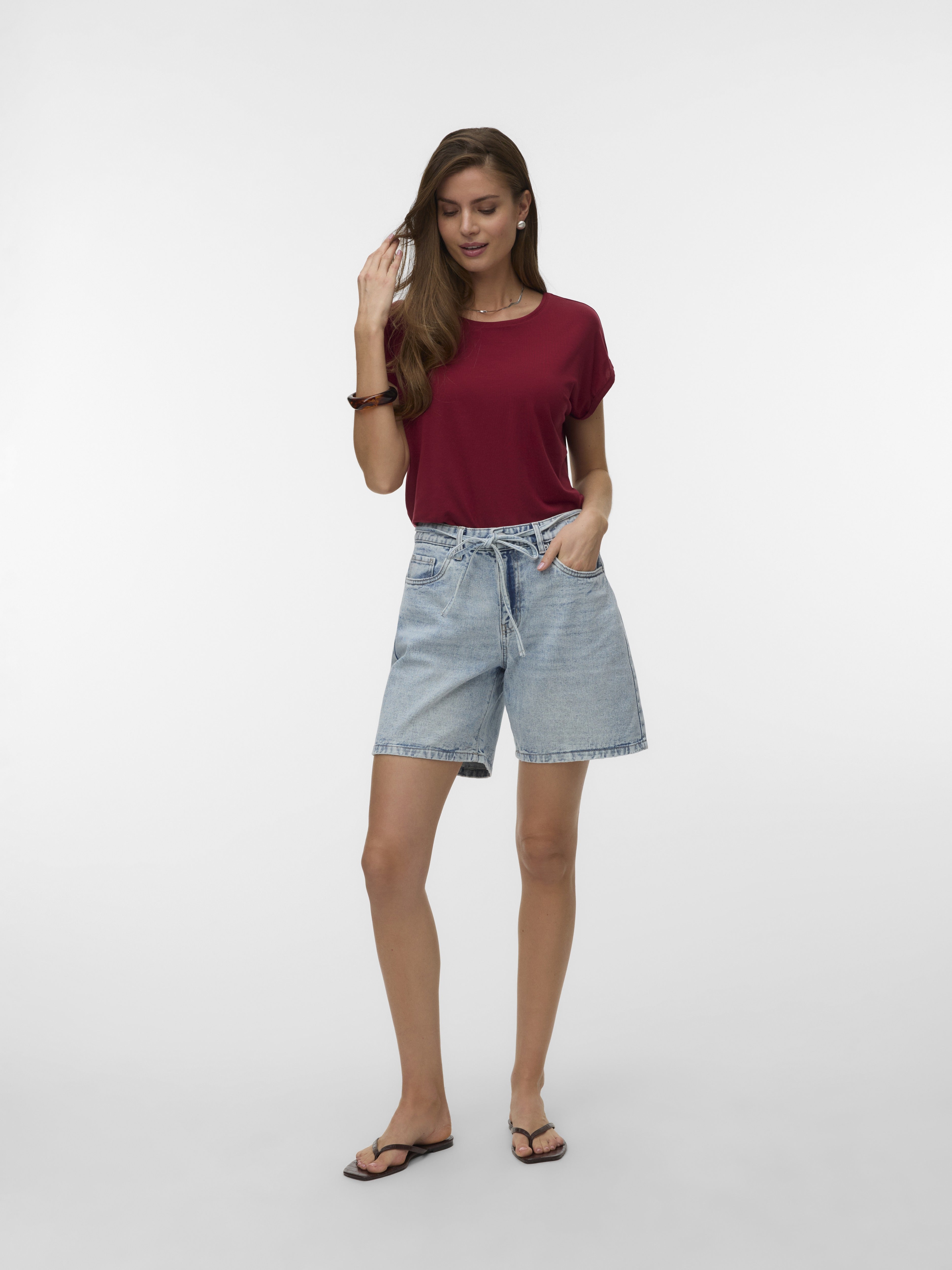 Vero Moda Damen T-Shirts Biking Red
