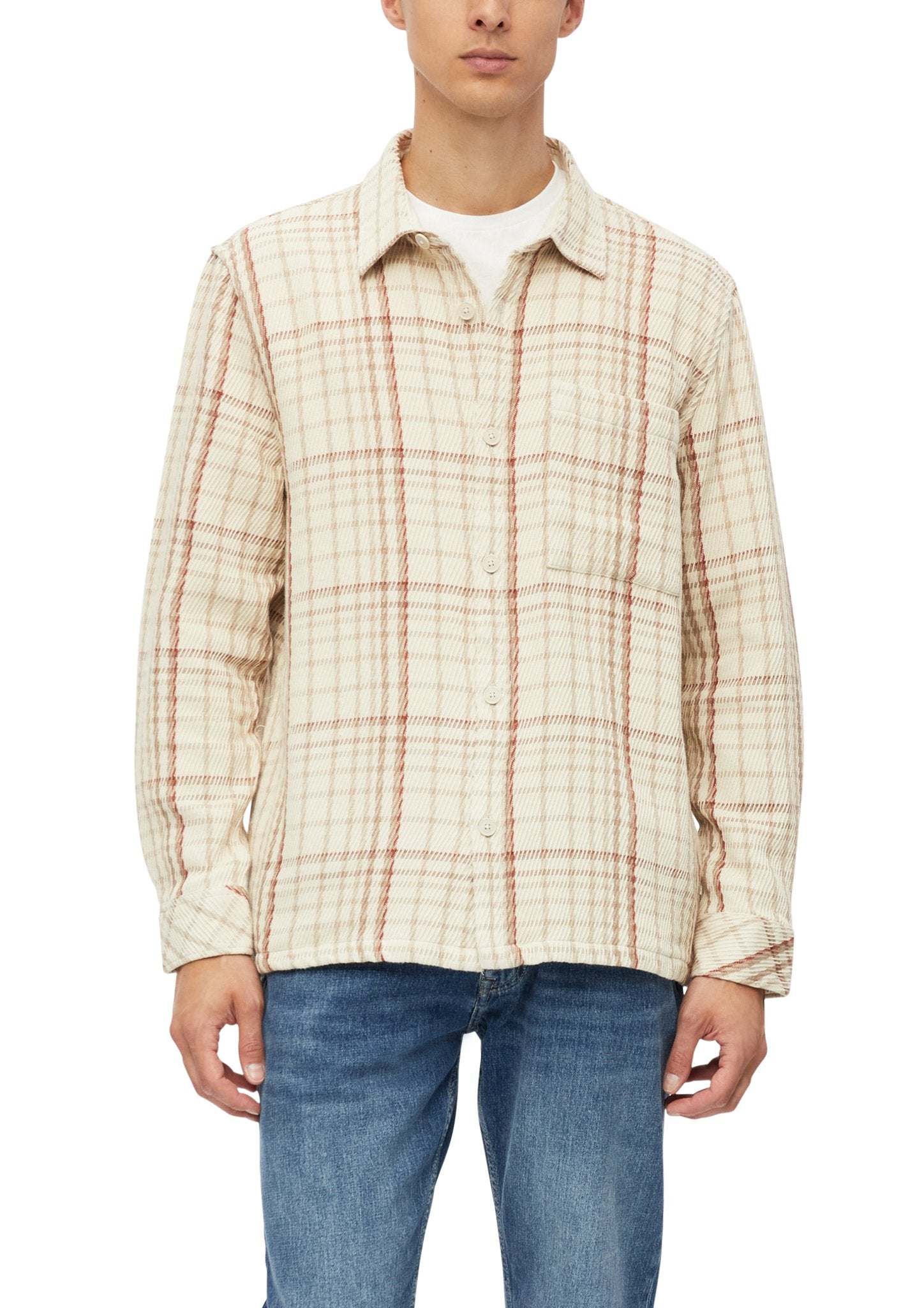 S. Oliver red Herren Hemden lang N Grey/Black