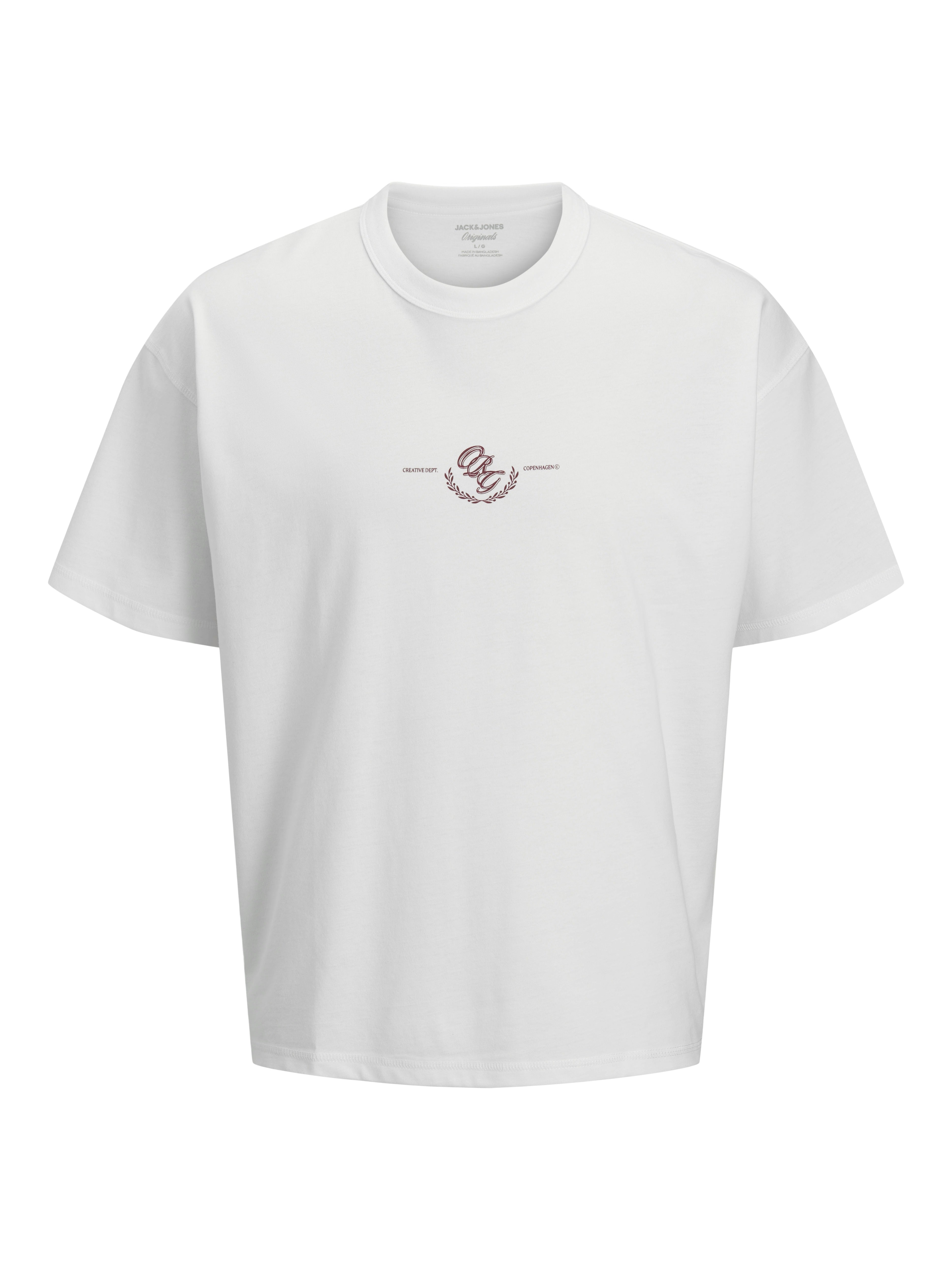 Jack & Jones Herren T-Shirts kurz Bright White