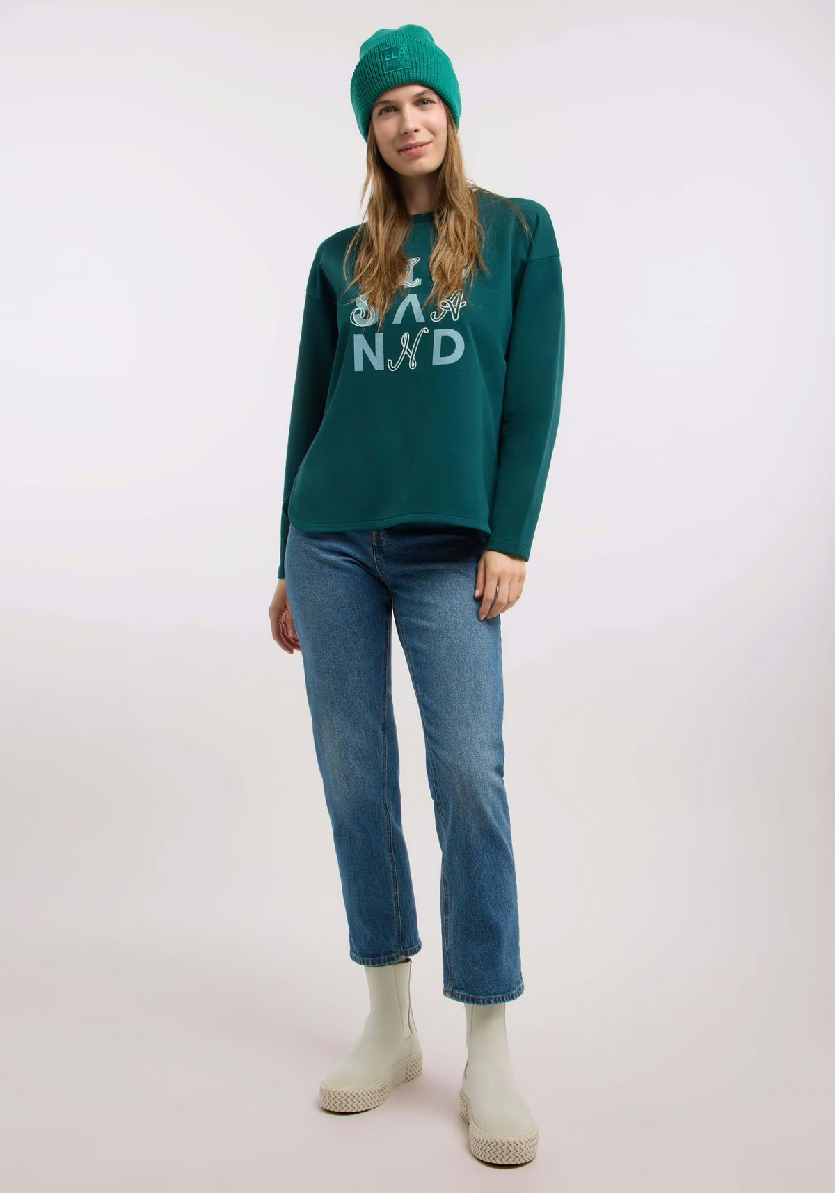 Elbsand Damen Sweatshirts Dark Ivy