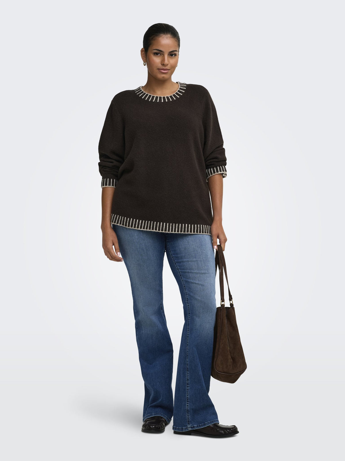 Only Carmakoma Damen Pullover Chocolate Torte