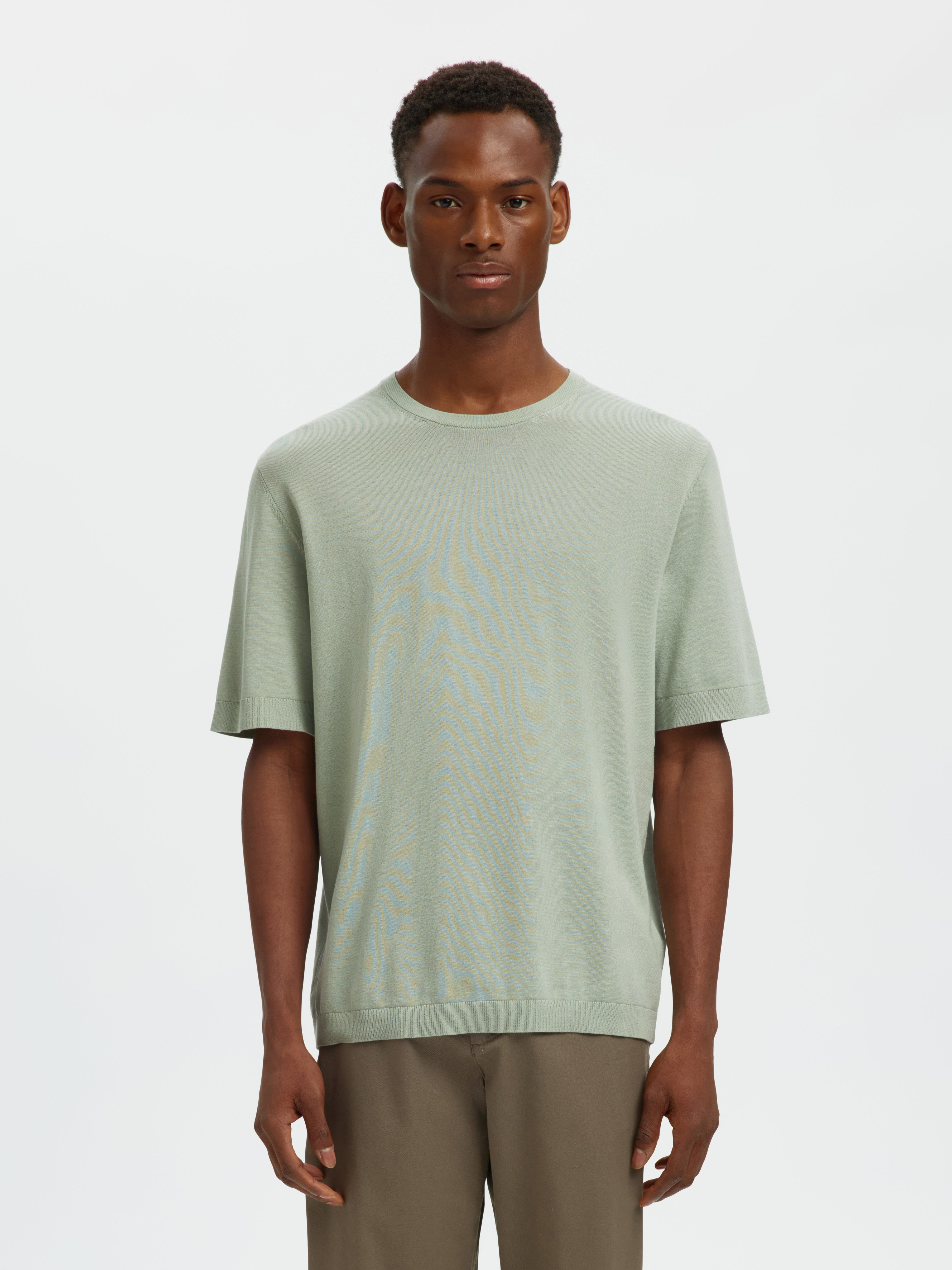 Selected homme Herren Pullover Aqua Gra