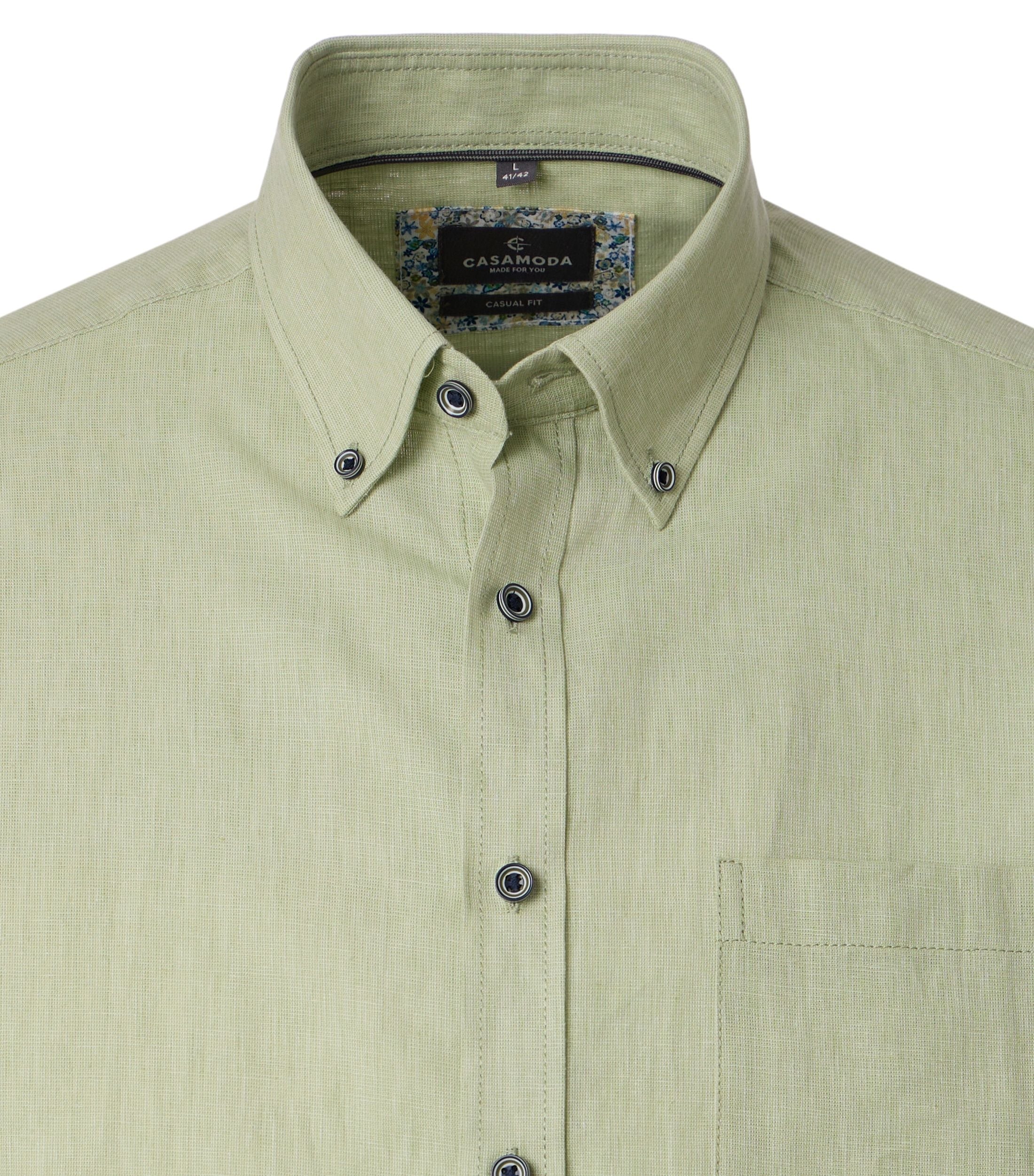 Casa Moda Herren Hemden kurz Gruen