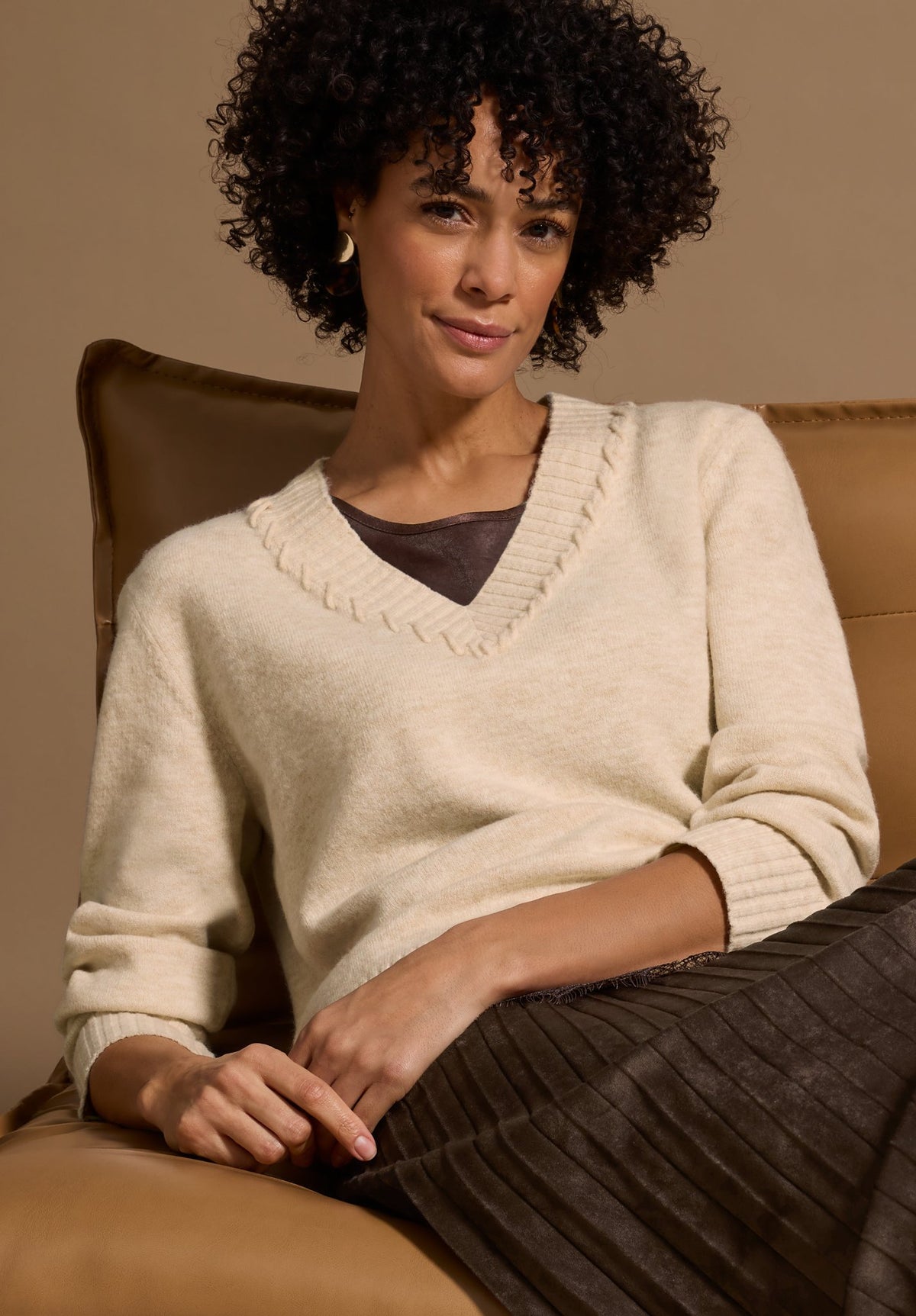 Bianca Damen Pullover Light Sherry Me
