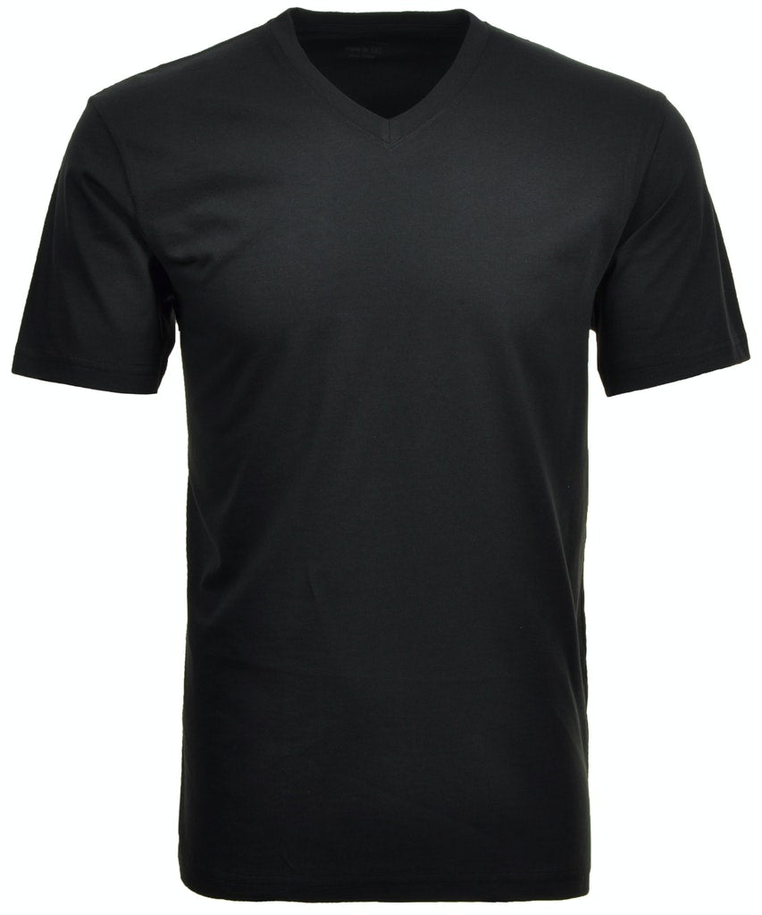 Ragman Herren T-Shirts kurz Schwarz