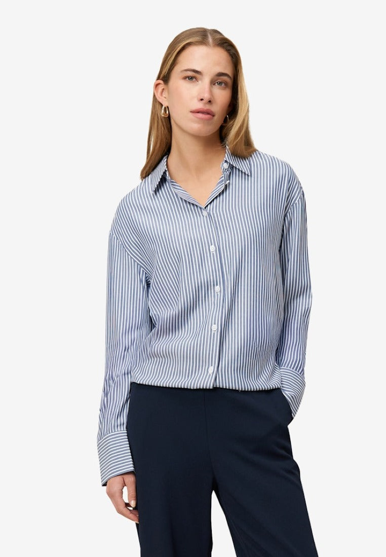 Zero Damen Blusen Bluewhite