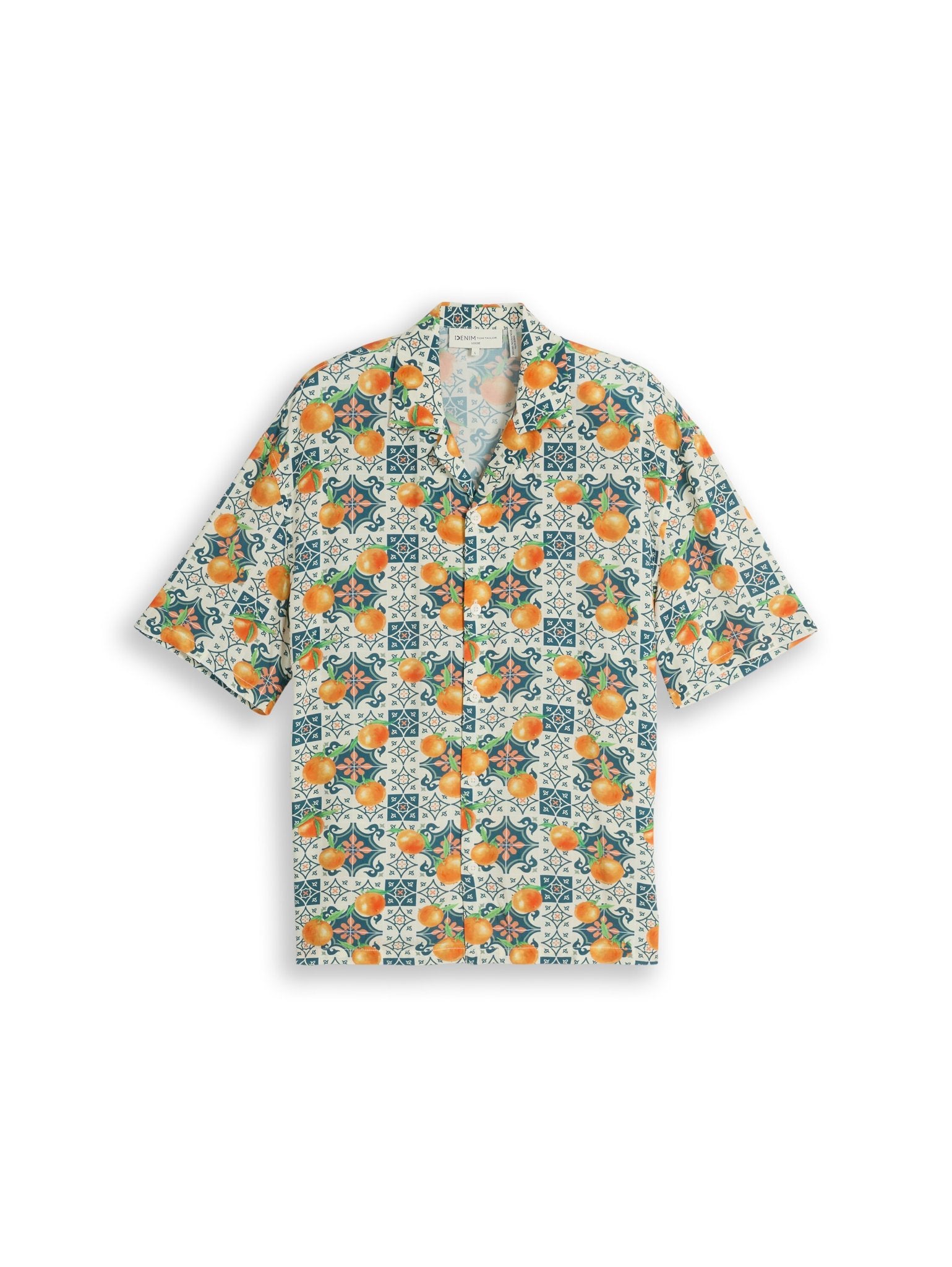 Tom Tailor denim Herren Hemden kurz Colorful Fruit
