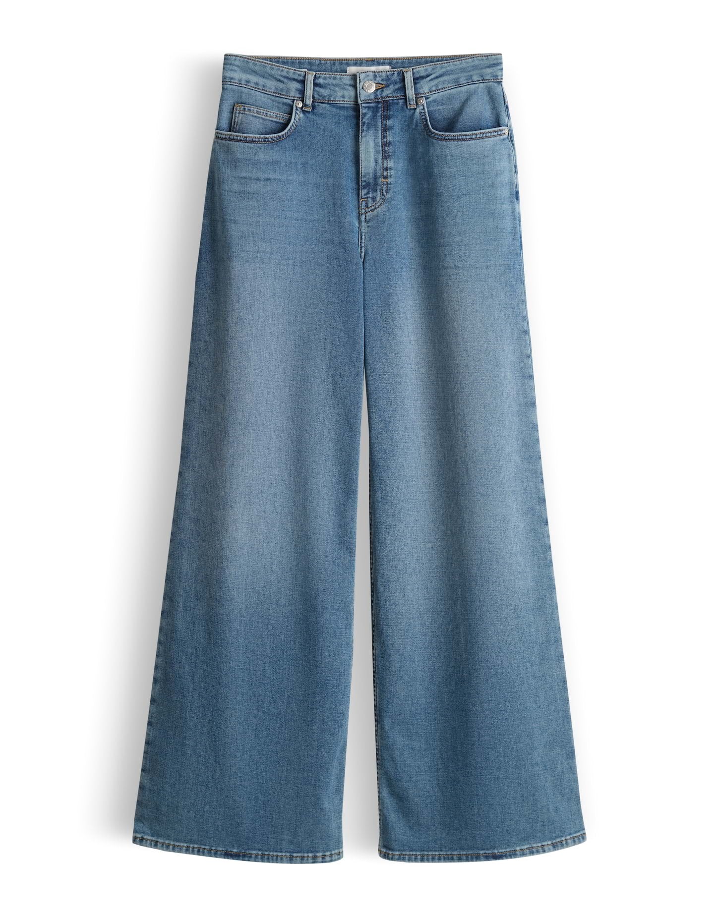 Opus Pants Damen Jeans Mid Blue