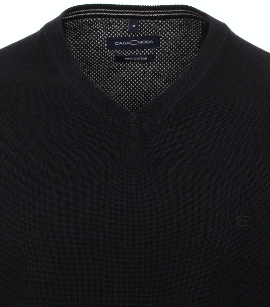 Casa Moda Herren Pullover Schwarz