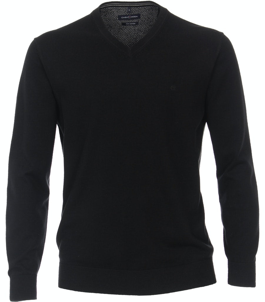 Casa Moda Herren Pullover Schwarz