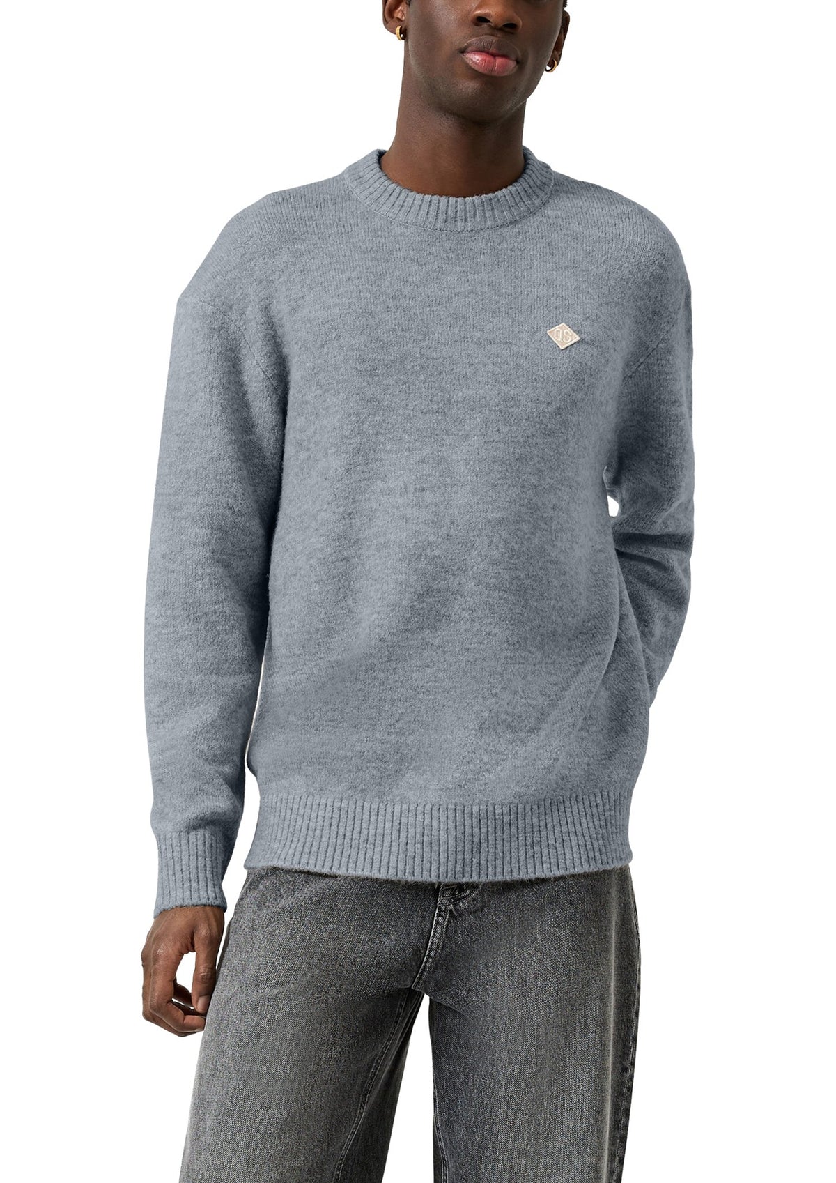 QS by S.Oliver Herren Pullover Grey/Black