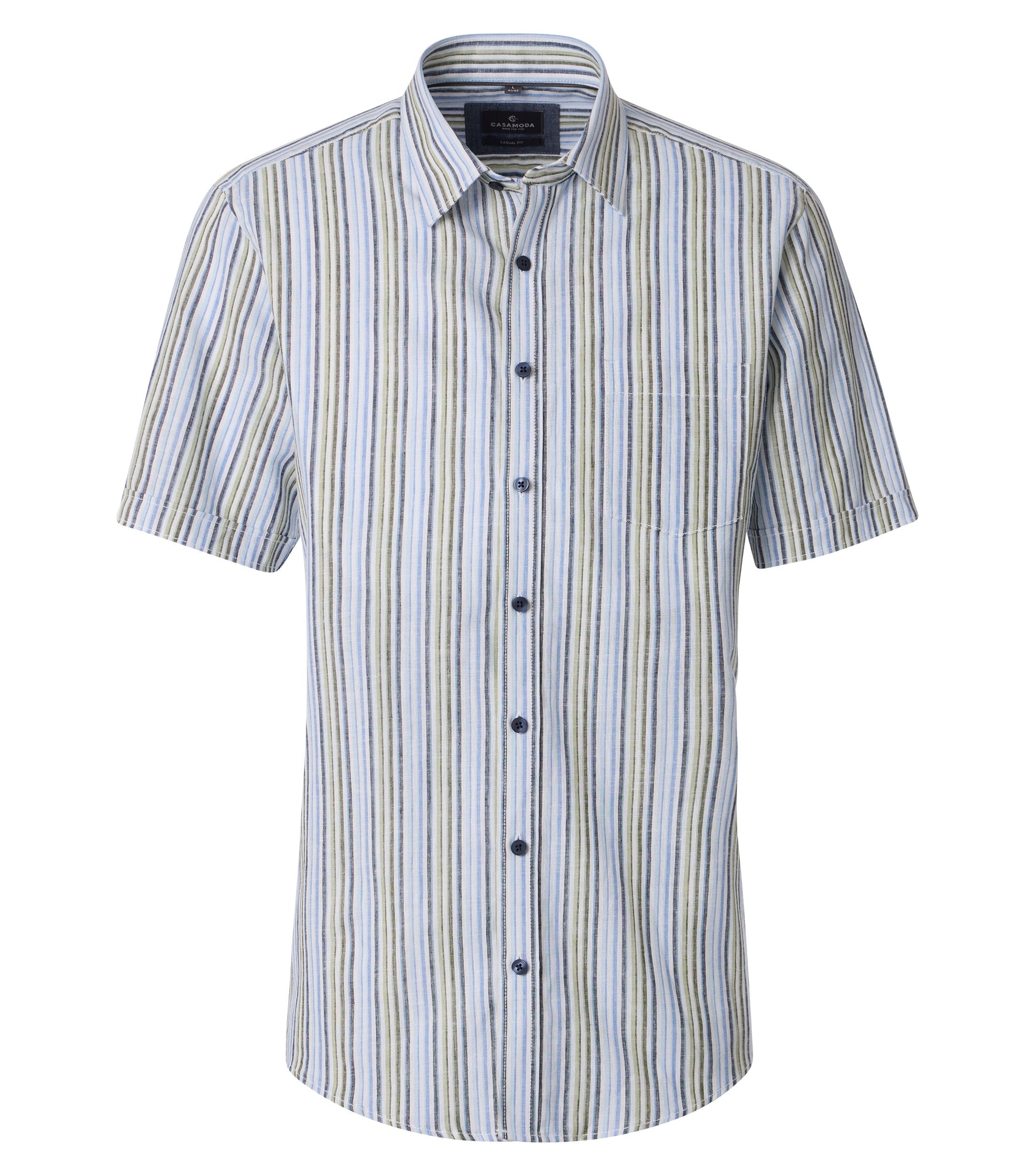 Casa Moda Herren Hemden kurz Blau