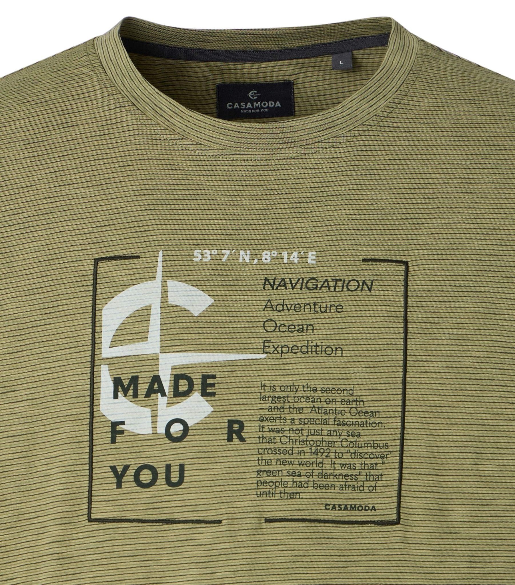 Casa Moda Herren T-Shirts kurz Gruen