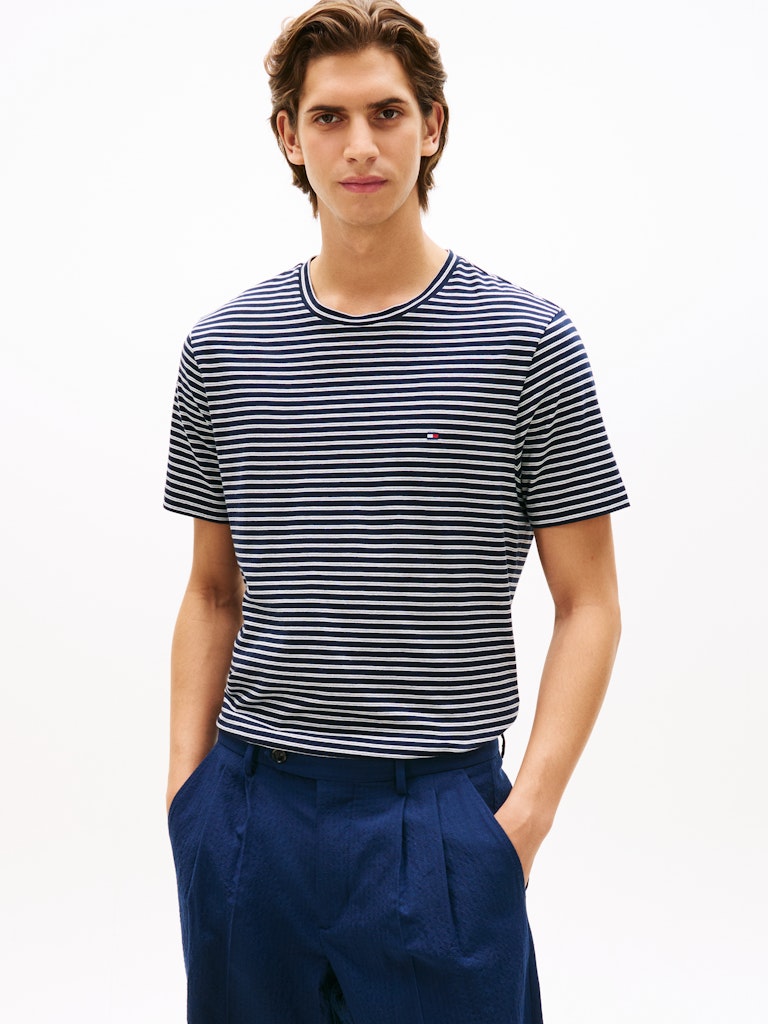 Tommy Hilfiger Herren T-Shirts kurz Bc Blue
