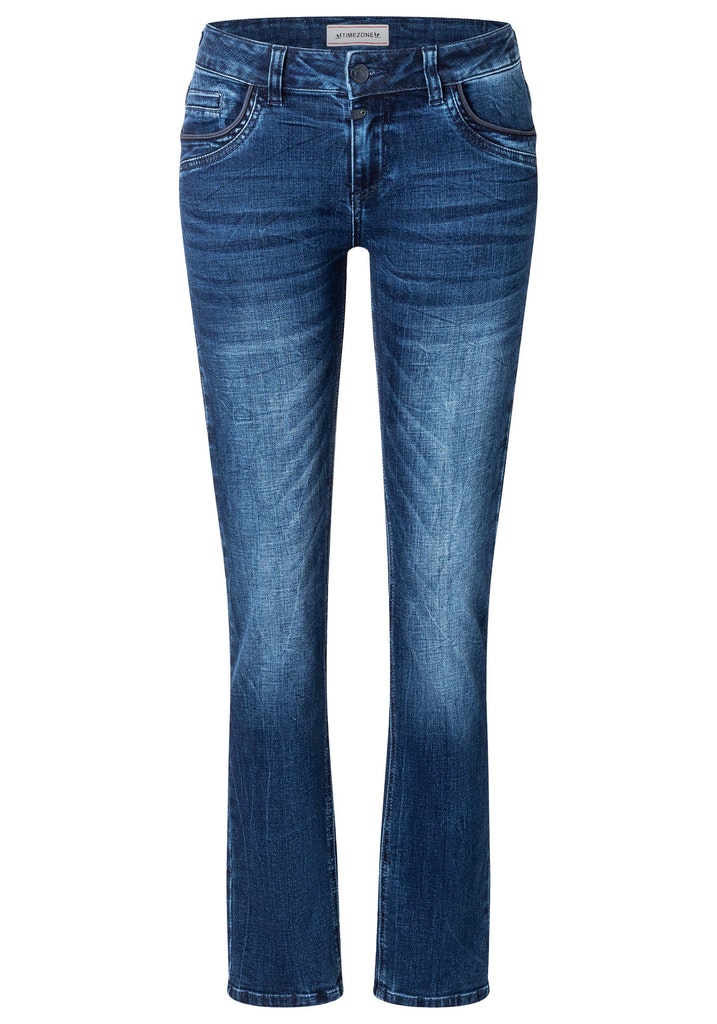 Timezone Damen Jeans Lush Blue