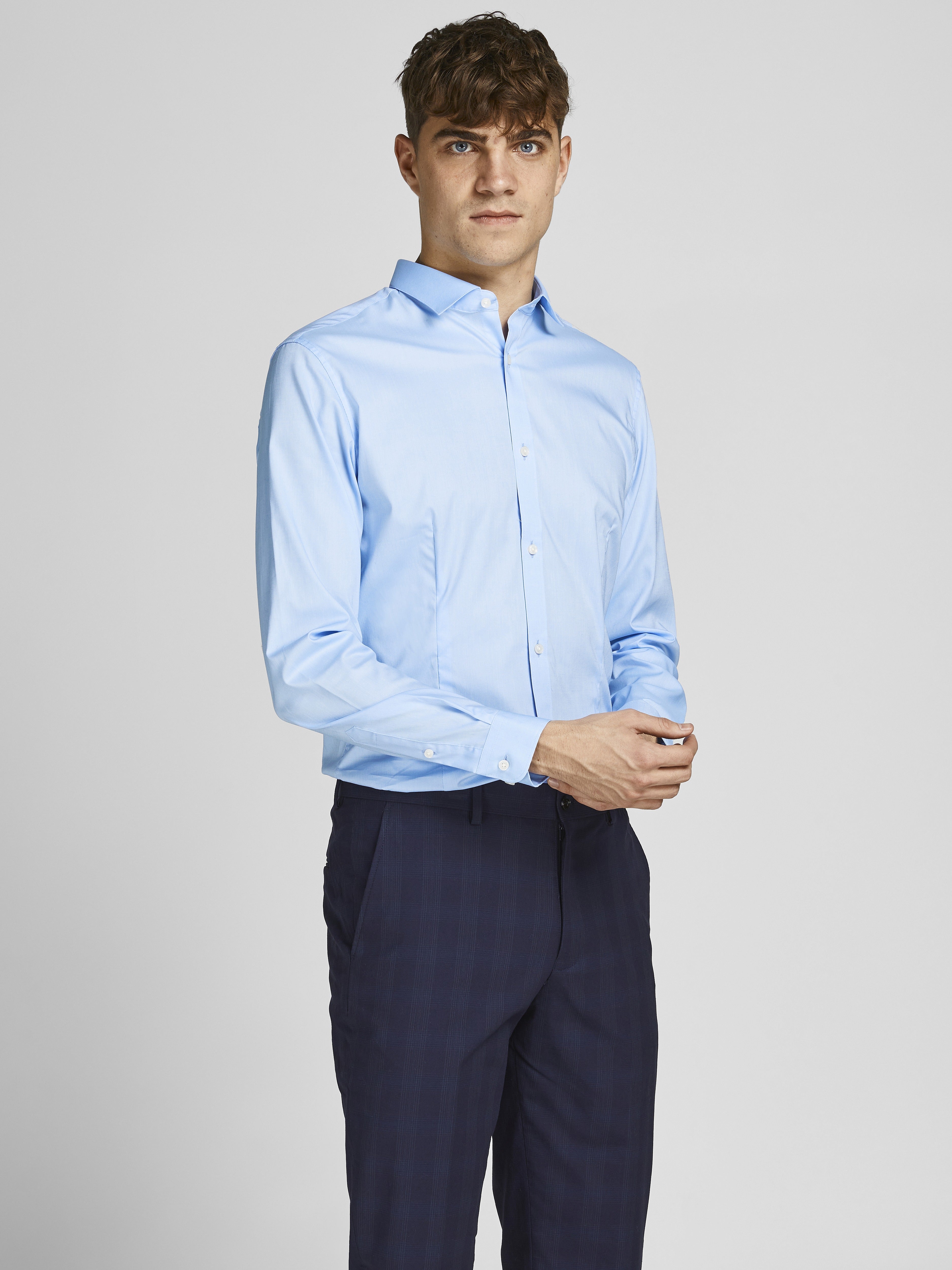 Jack & Jones Herren Hemden Cashmere Blue/S