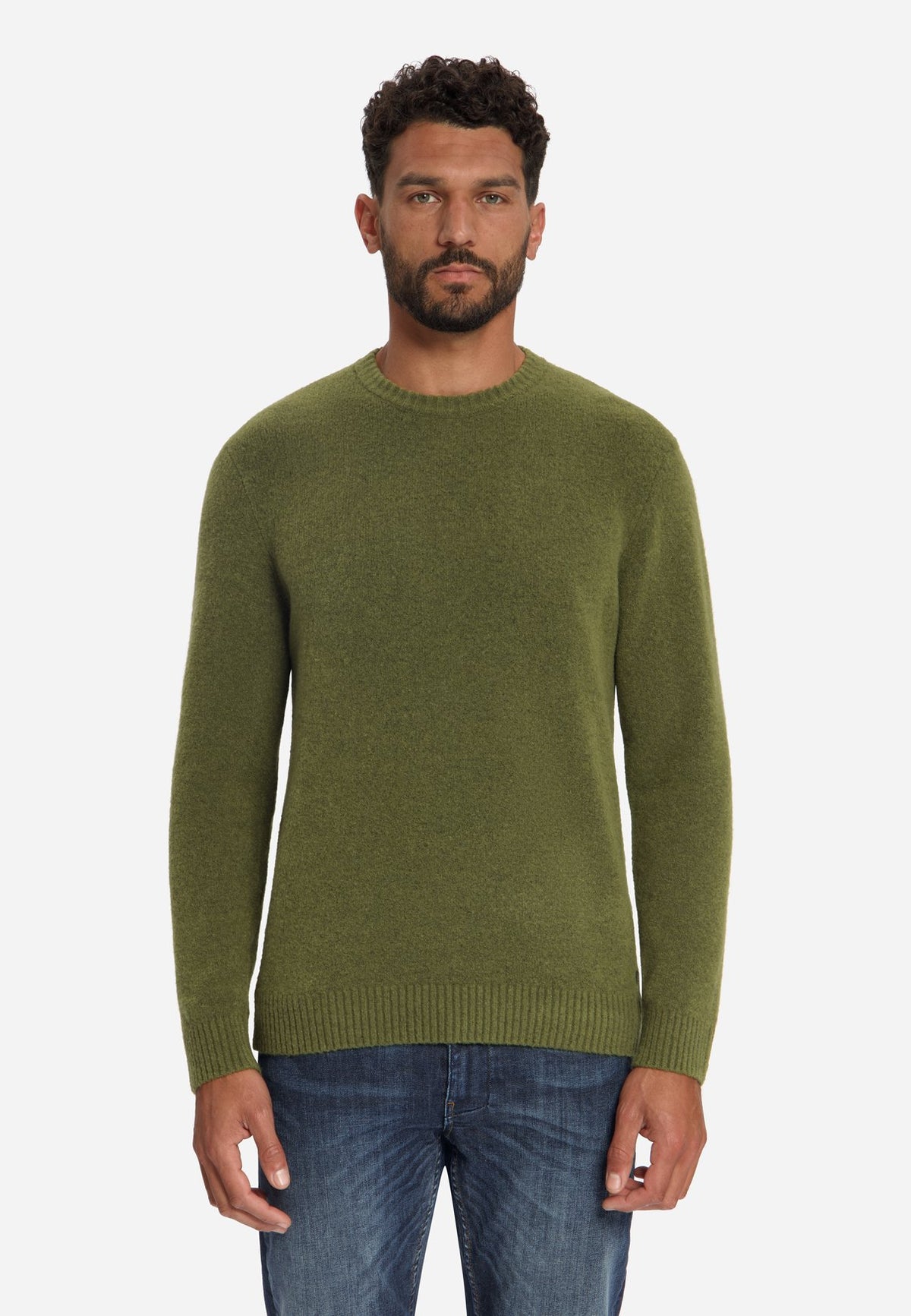 No Excess Herren Pullover Moss