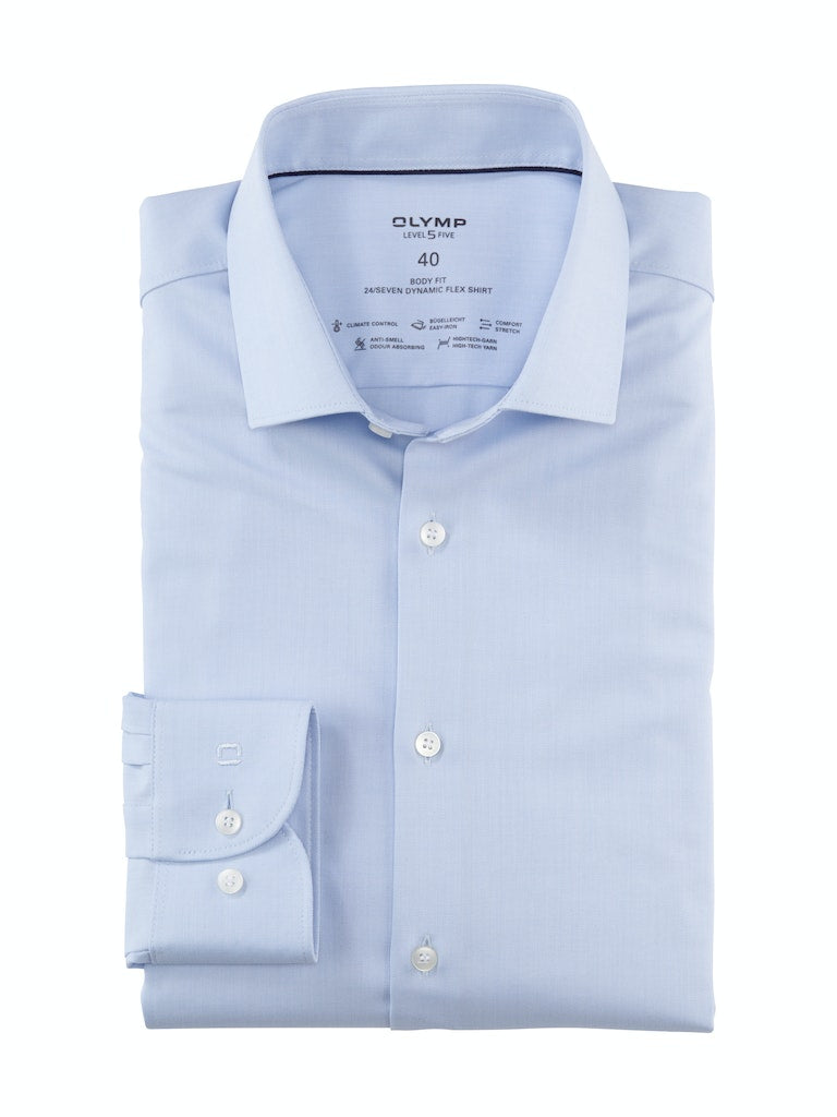 Olymp Herren Hemden lang Bleu