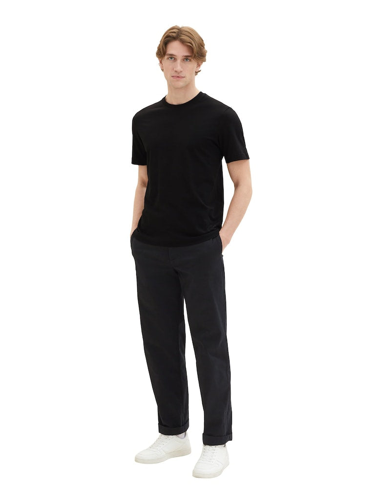 Tom Tailor Herren T-Shirts kurz Black